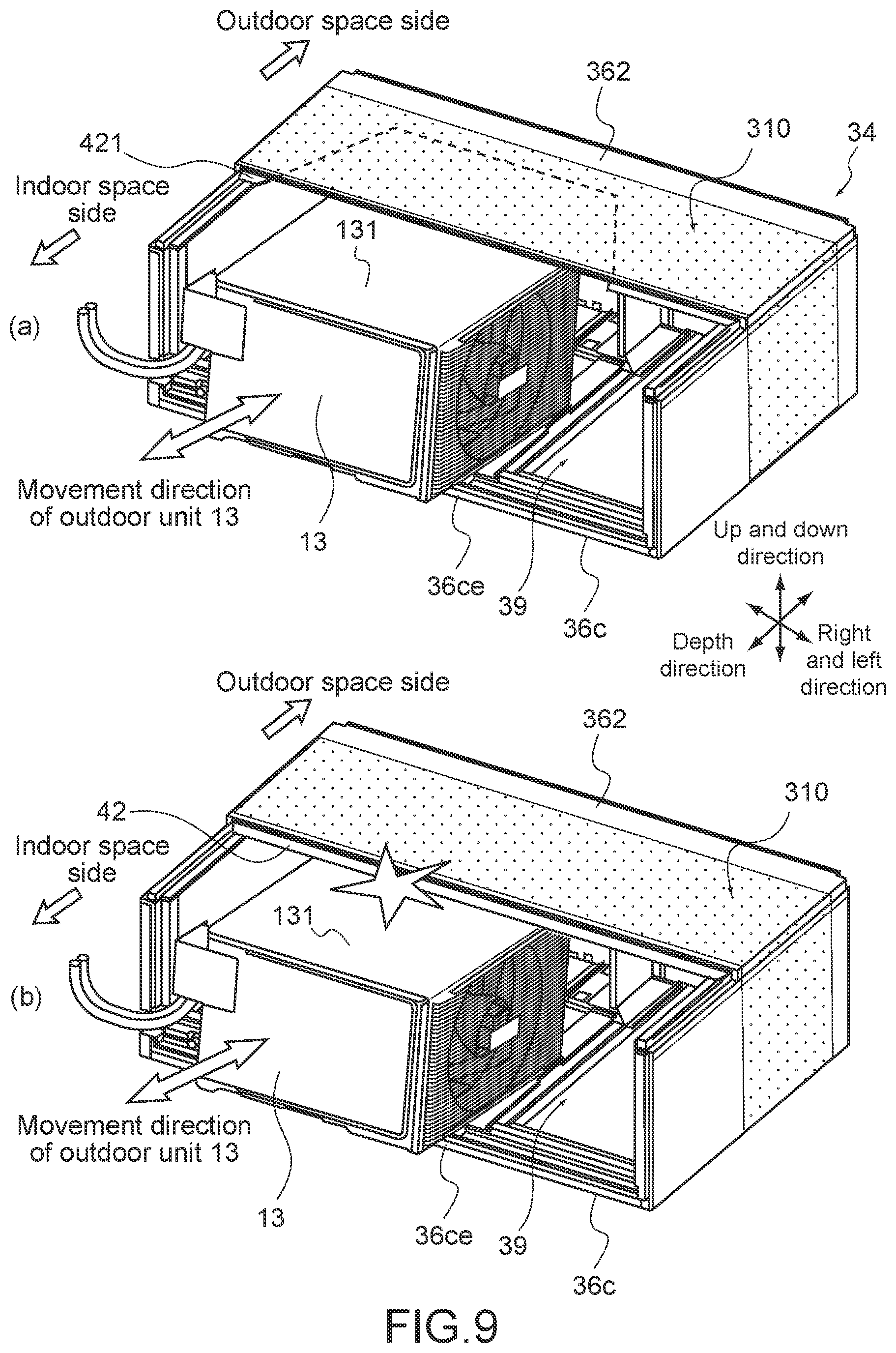 Patent US12504180 Figure 9 – Air conditioner