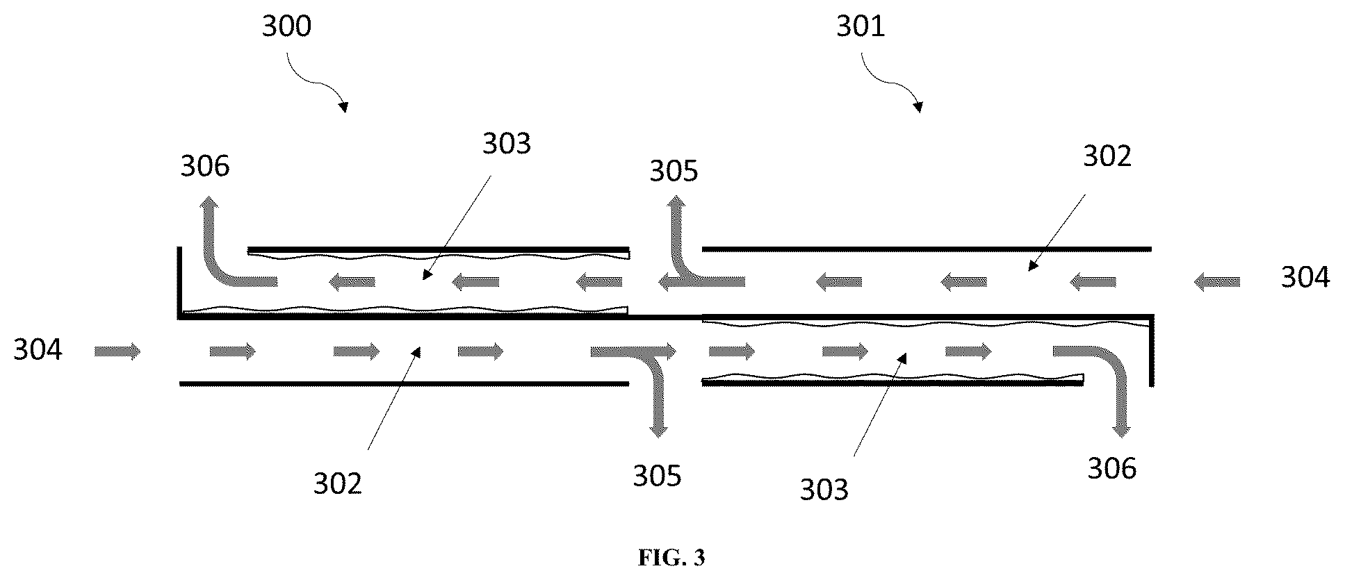 Patent US12504181 Figure 3 – Counter-flow indirect dew-point evaporative cooler
