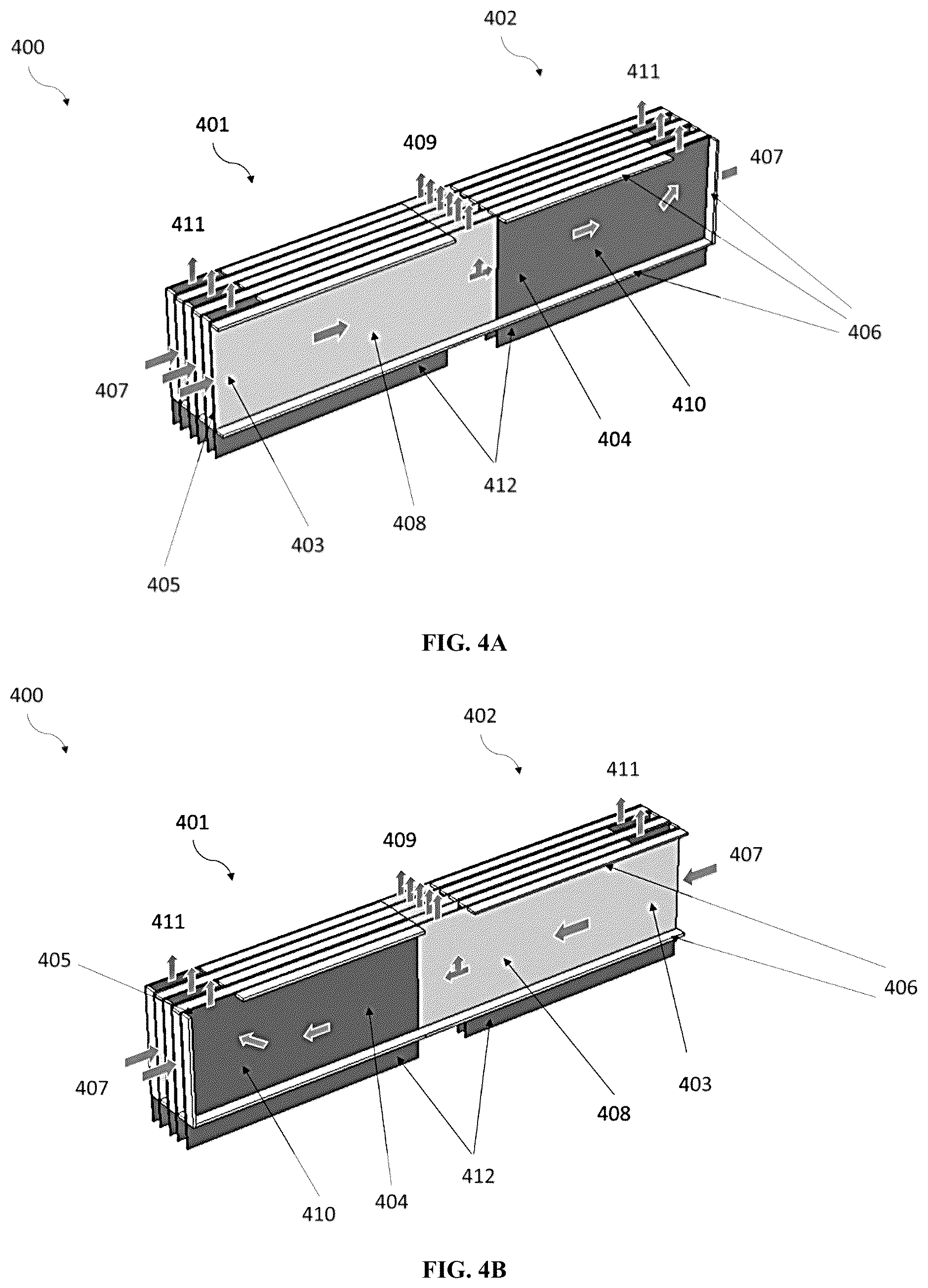 Patent US12504181 Figure 4 – Counter-flow indirect dew-point evaporative cooler