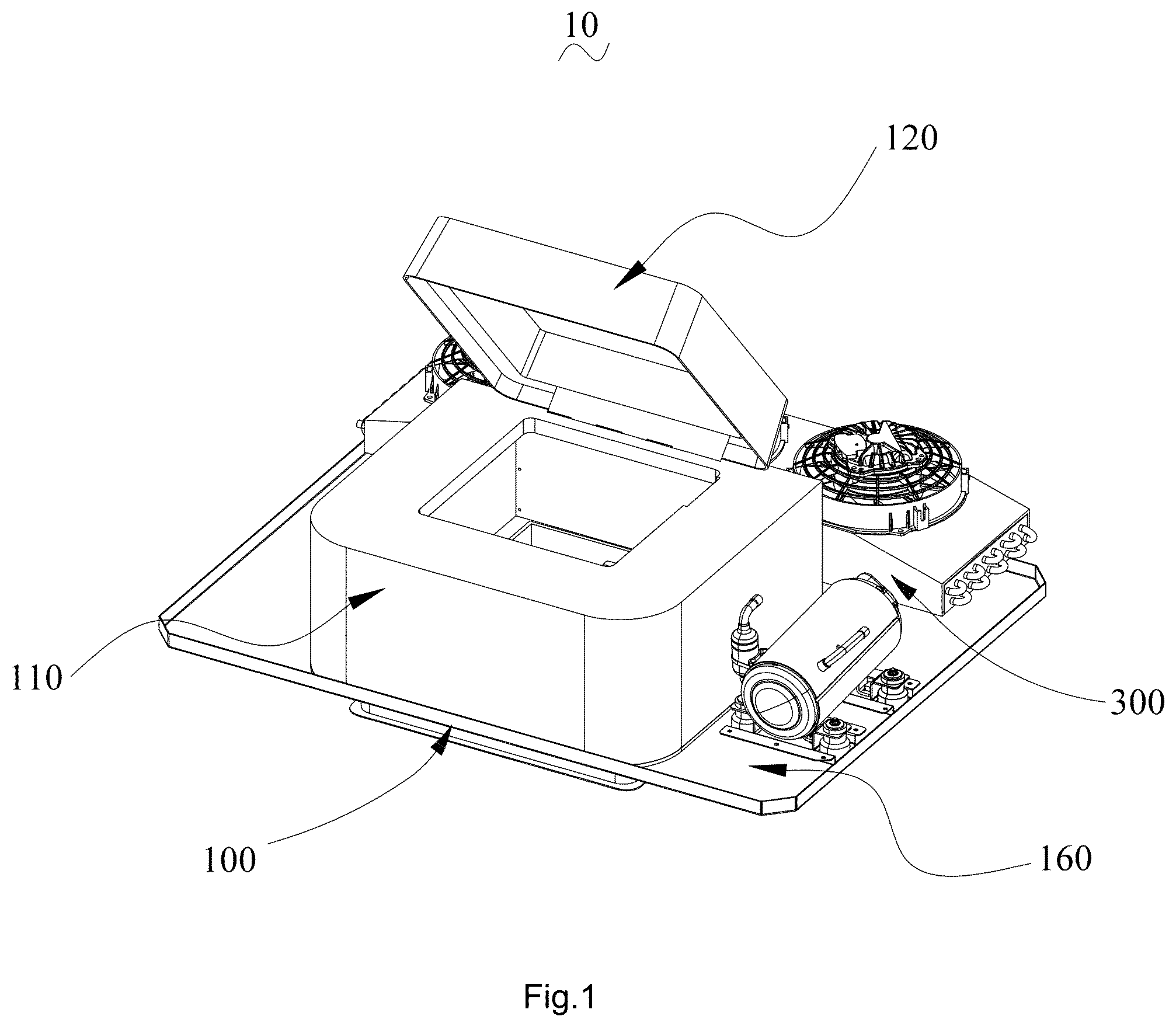 Patent US12504184 Figure 1 – Ventilation rooftop air-conditioning system