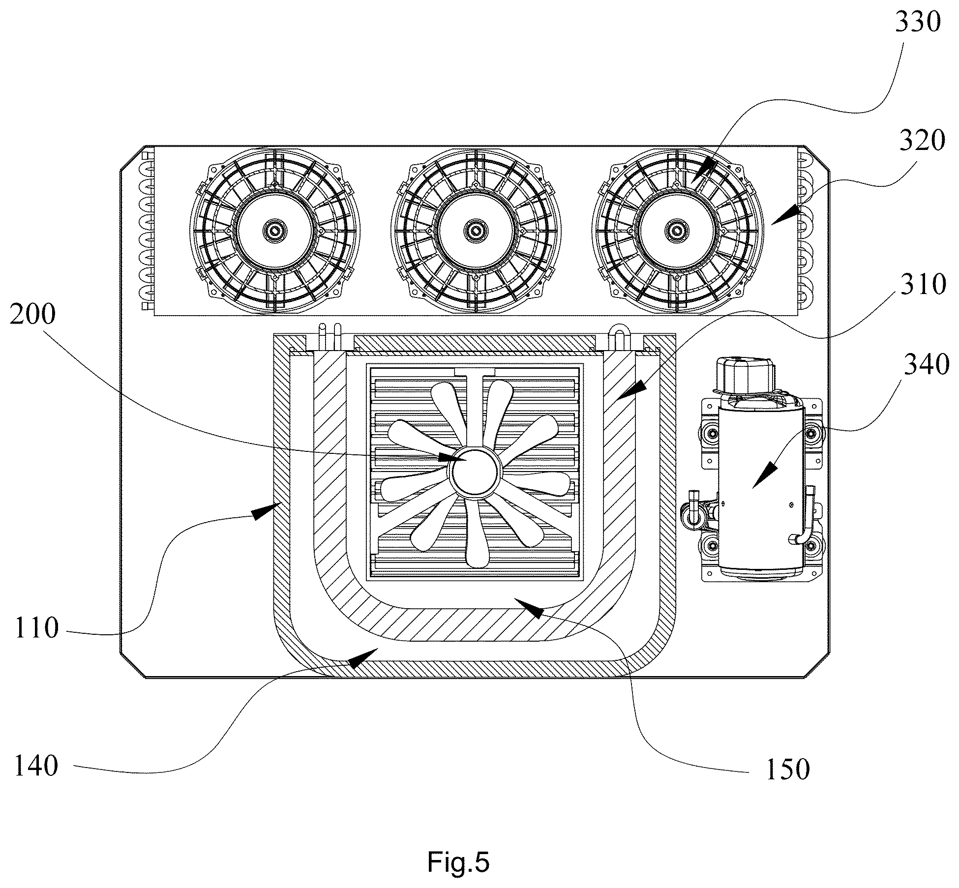 Patent US12504184 Figure 5 – Ventilation rooftop air-conditioning system