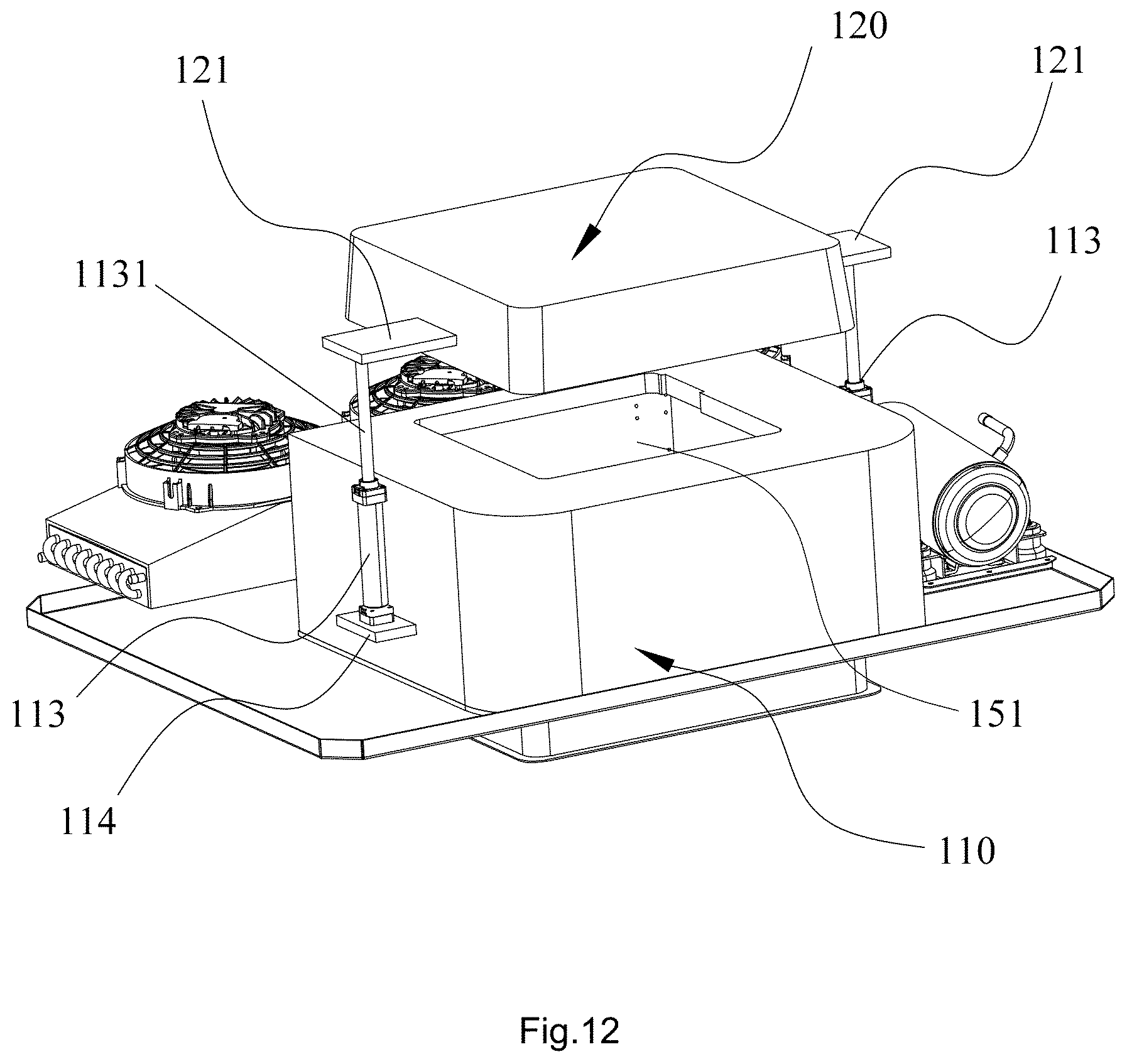 Patent US12504184 Figure 12 – Ventilation rooftop air-conditioning system