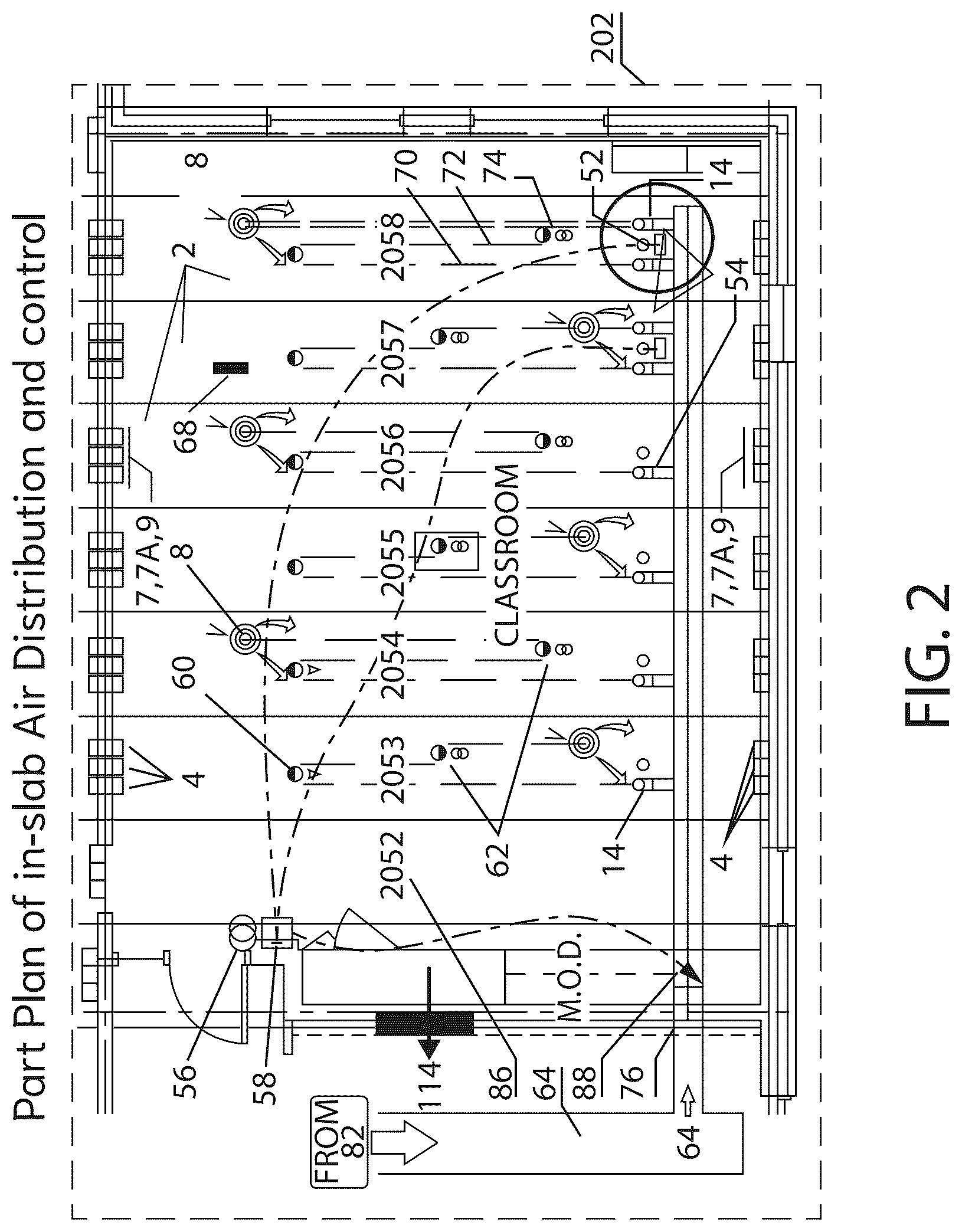 Patent US12504192 Figure 2 – Predictive building air flow management for indoor comfort thermal energy storage with grid enabled buildings