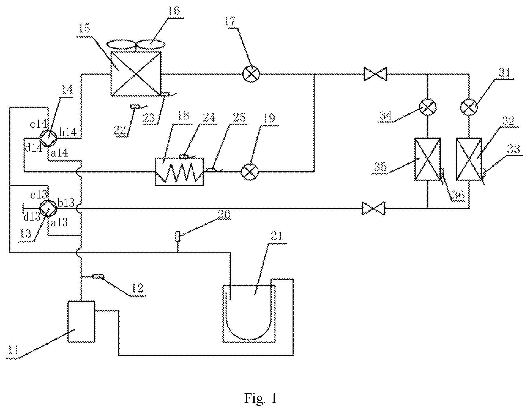 Patent US12504194 Figure 1 – Multi-split air conditioning system and control method therefor