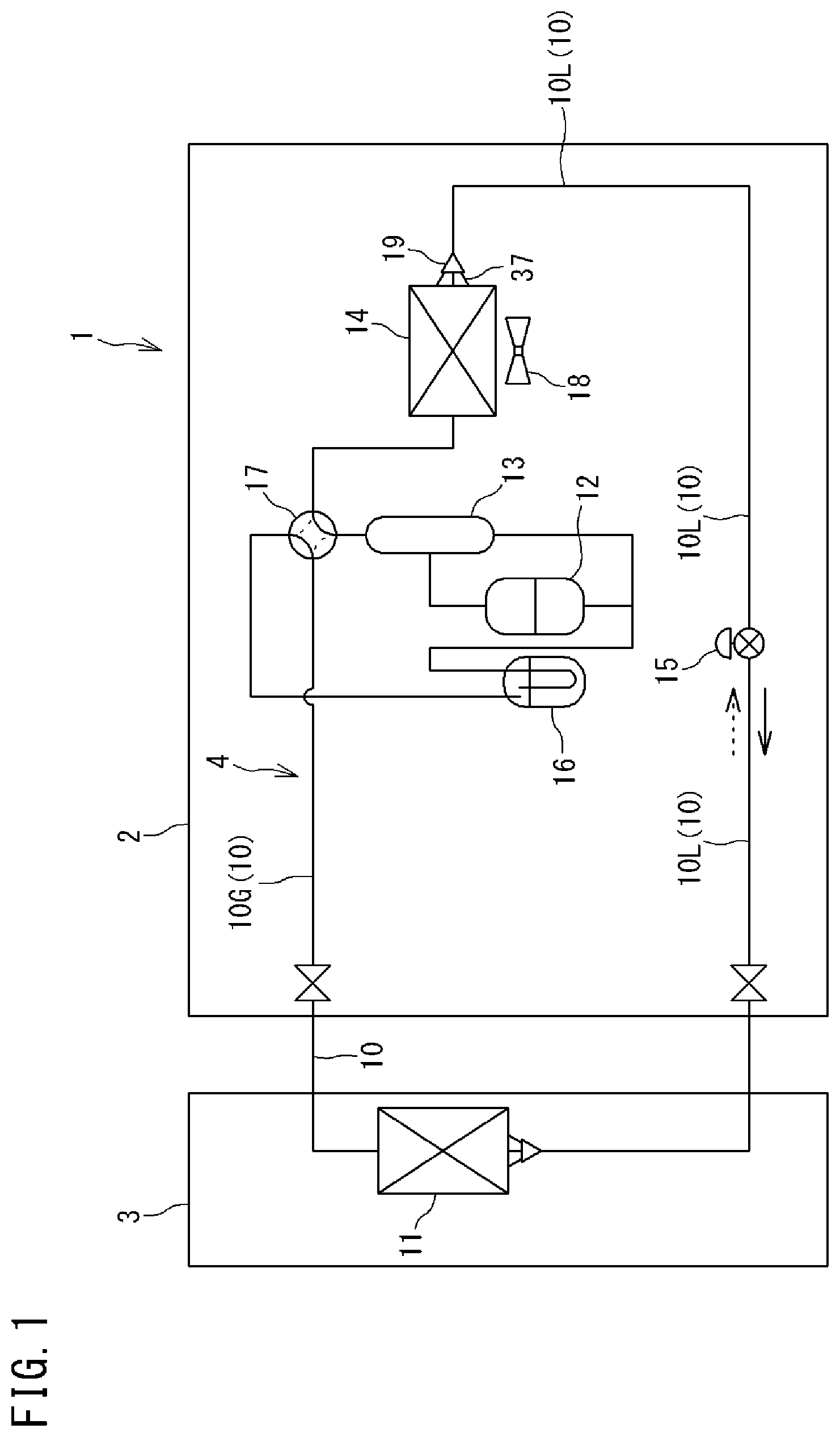 Patent US12504201 Figure 1 – Air conditioner