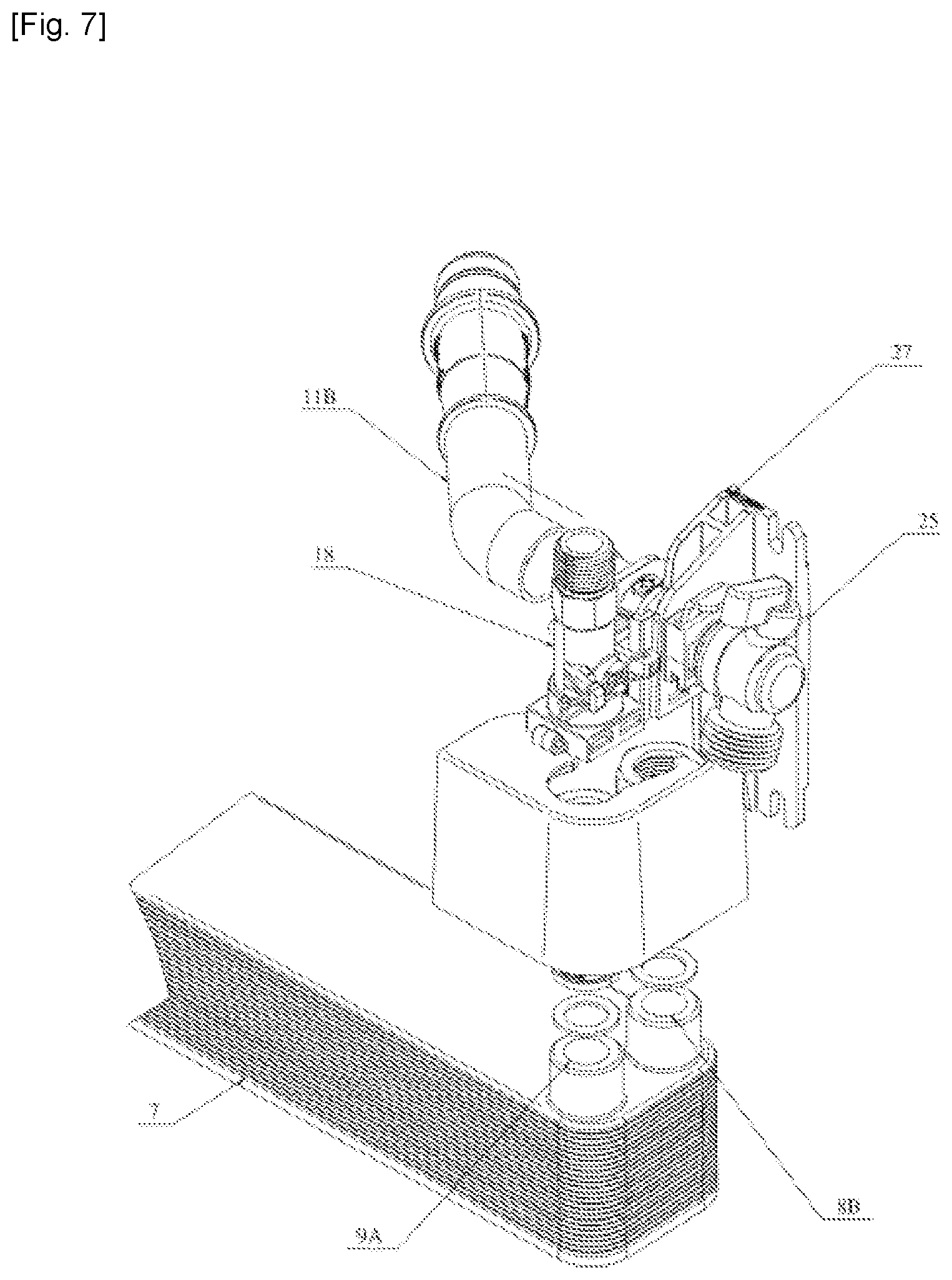 Patent US12504202 Figure 7 – Device for producing hot liquid