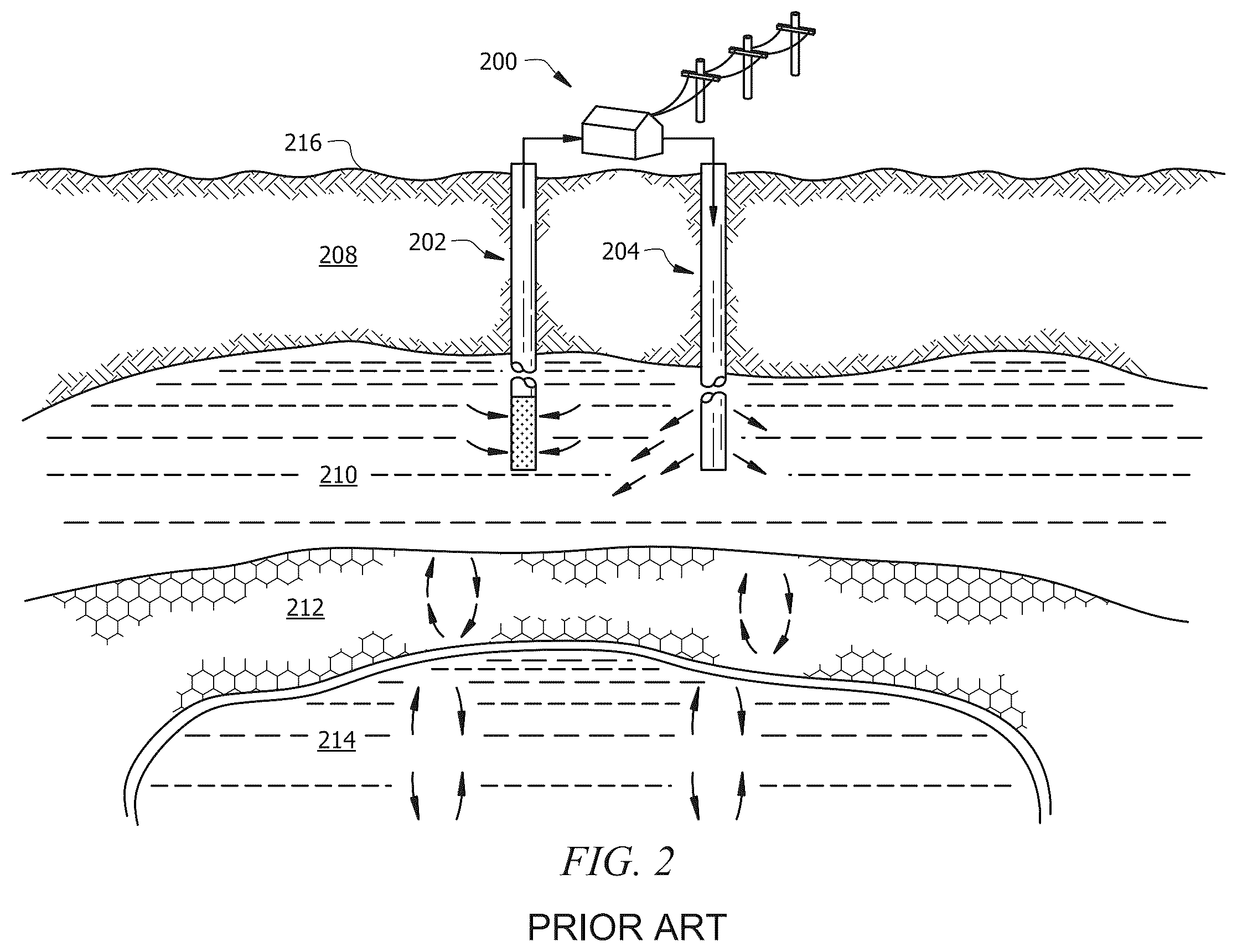 Patent US12504203 Figure 2 – Reverse-flow magma-based geothermal generation
