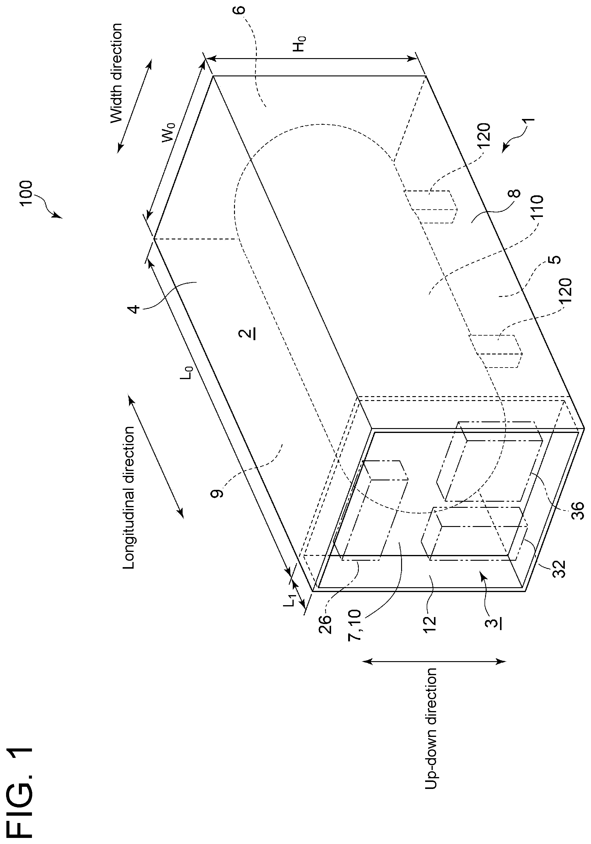 Patent US12504205 Figure 1 – Reefer container