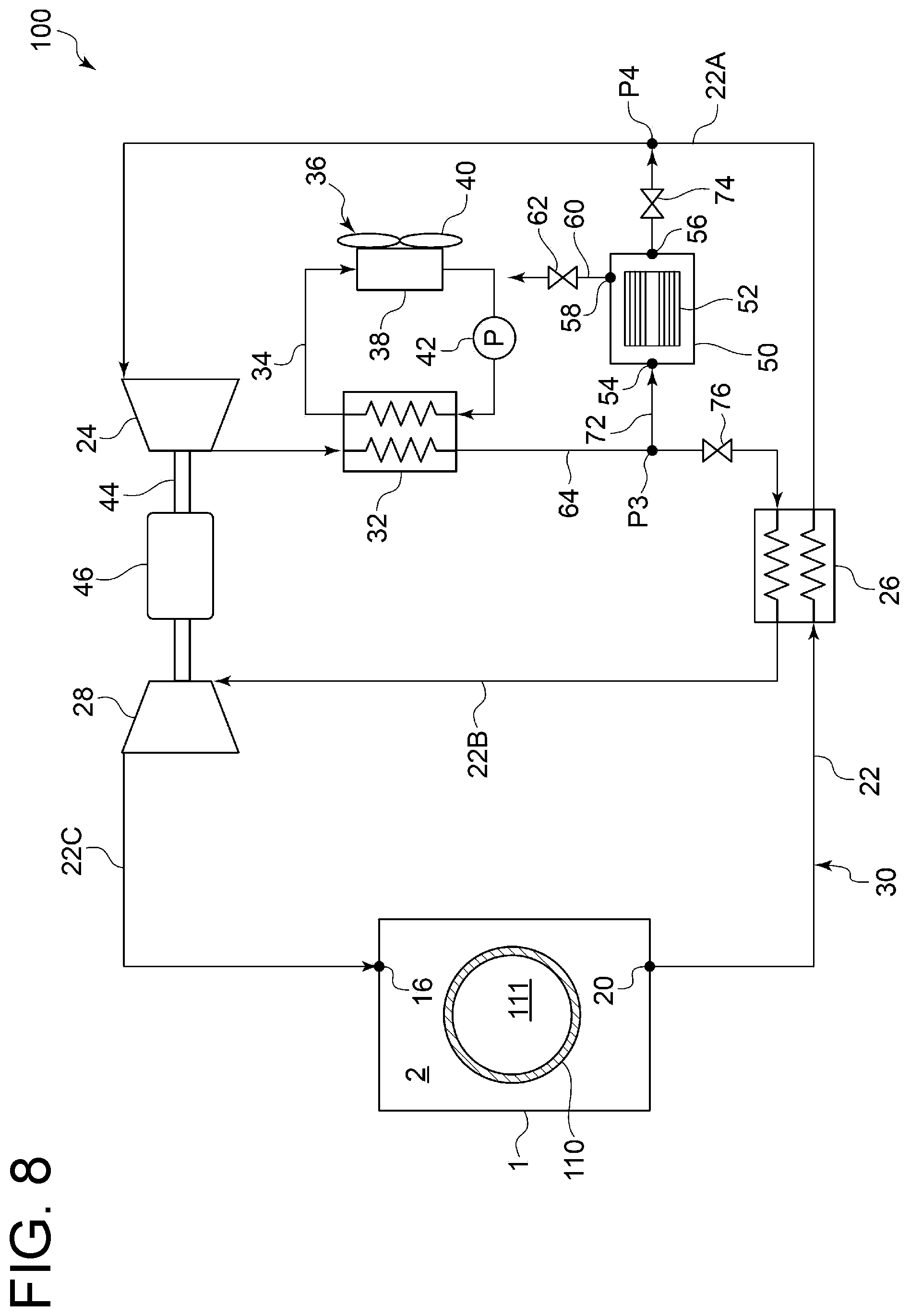 Patent US12504205 Figure 8 – Reefer container