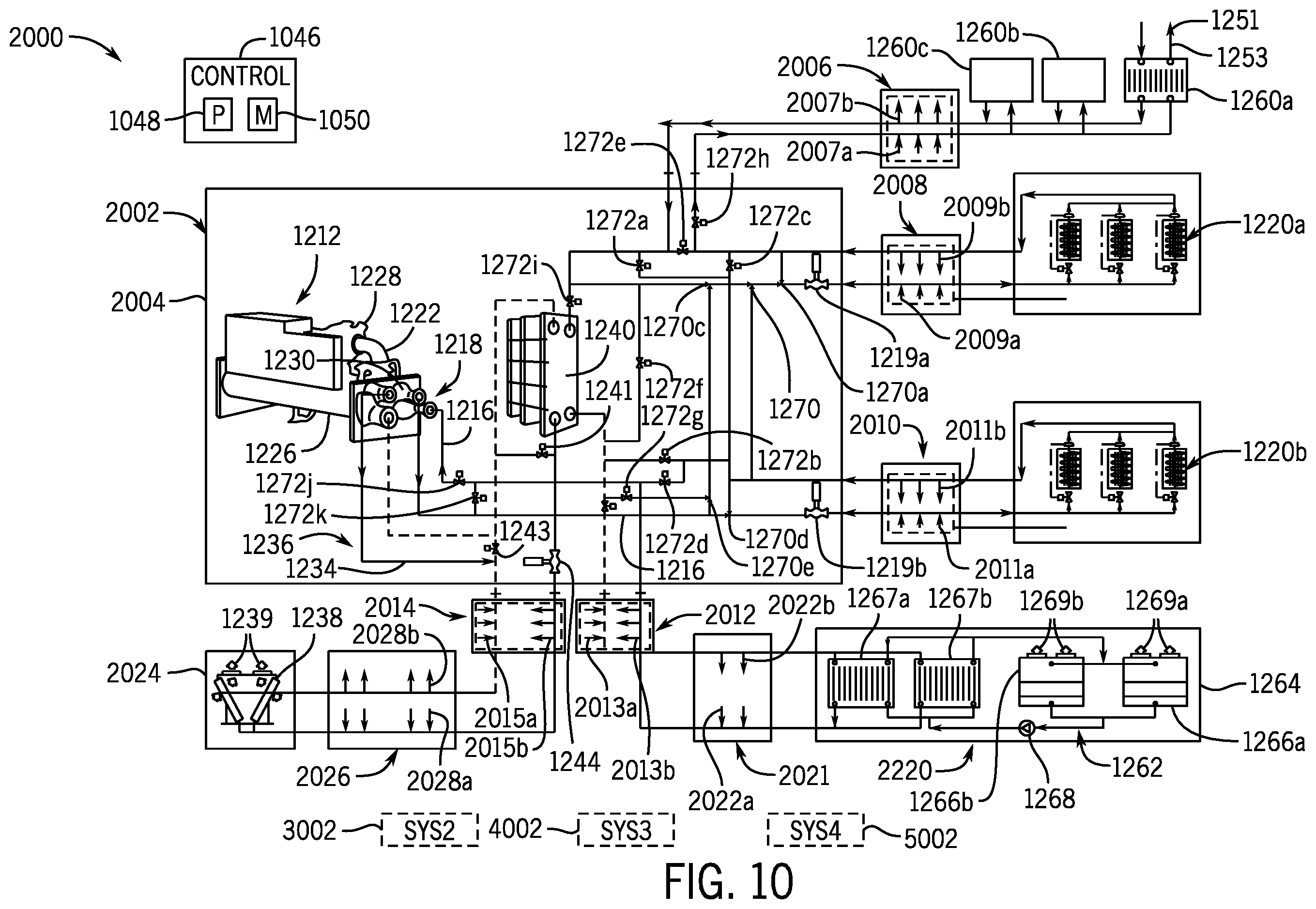 Patent US12504206 Figure 10 – Low charge series chiller and free cooling