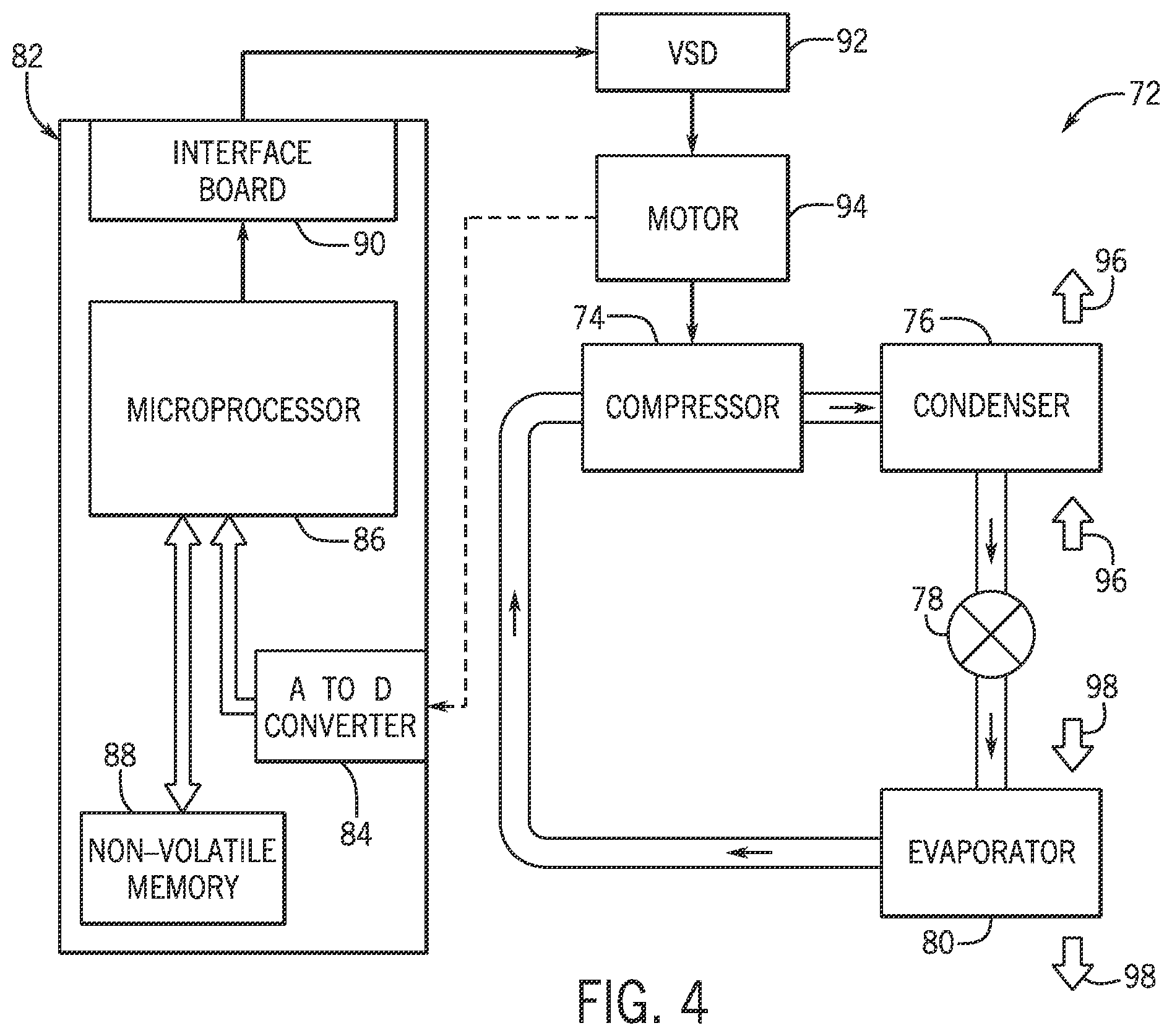 Patent US12504210 Figure 4 – Energy efficient heat pump with control system and compressor injection