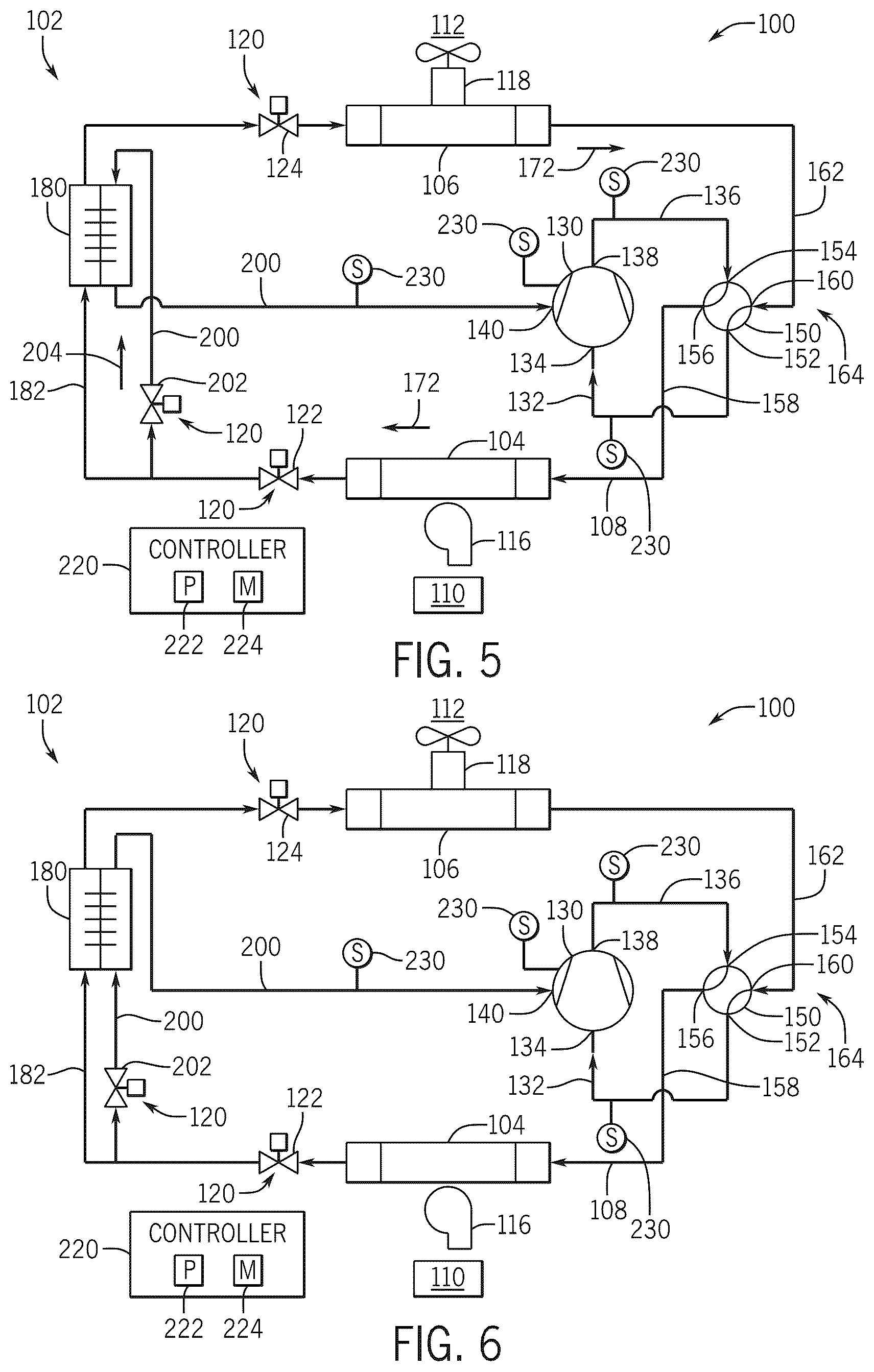 Patent US12504210 Figure 5 – Energy efficient heat pump with control system and compressor injection