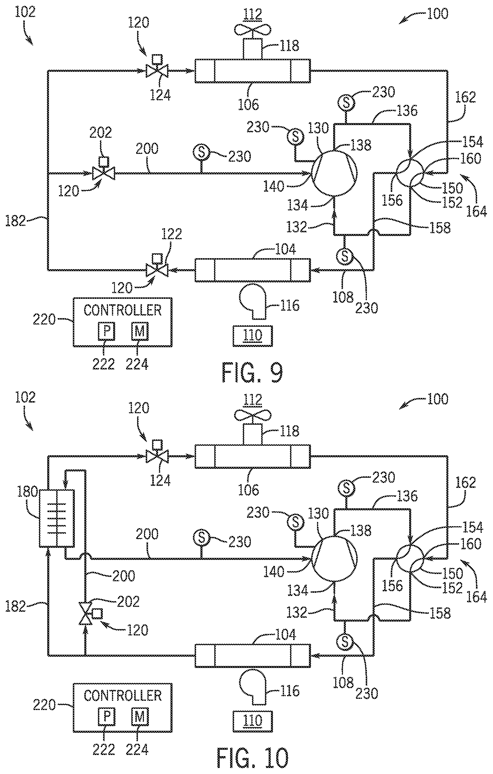 Patent US12504210 Figure 8 – Energy efficient heat pump with control system and compressor injection