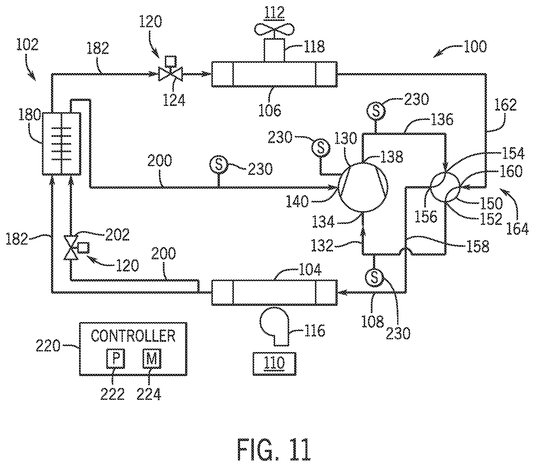 Patent US12504210 Figure 9 – Energy efficient heat pump with control system and compressor injection