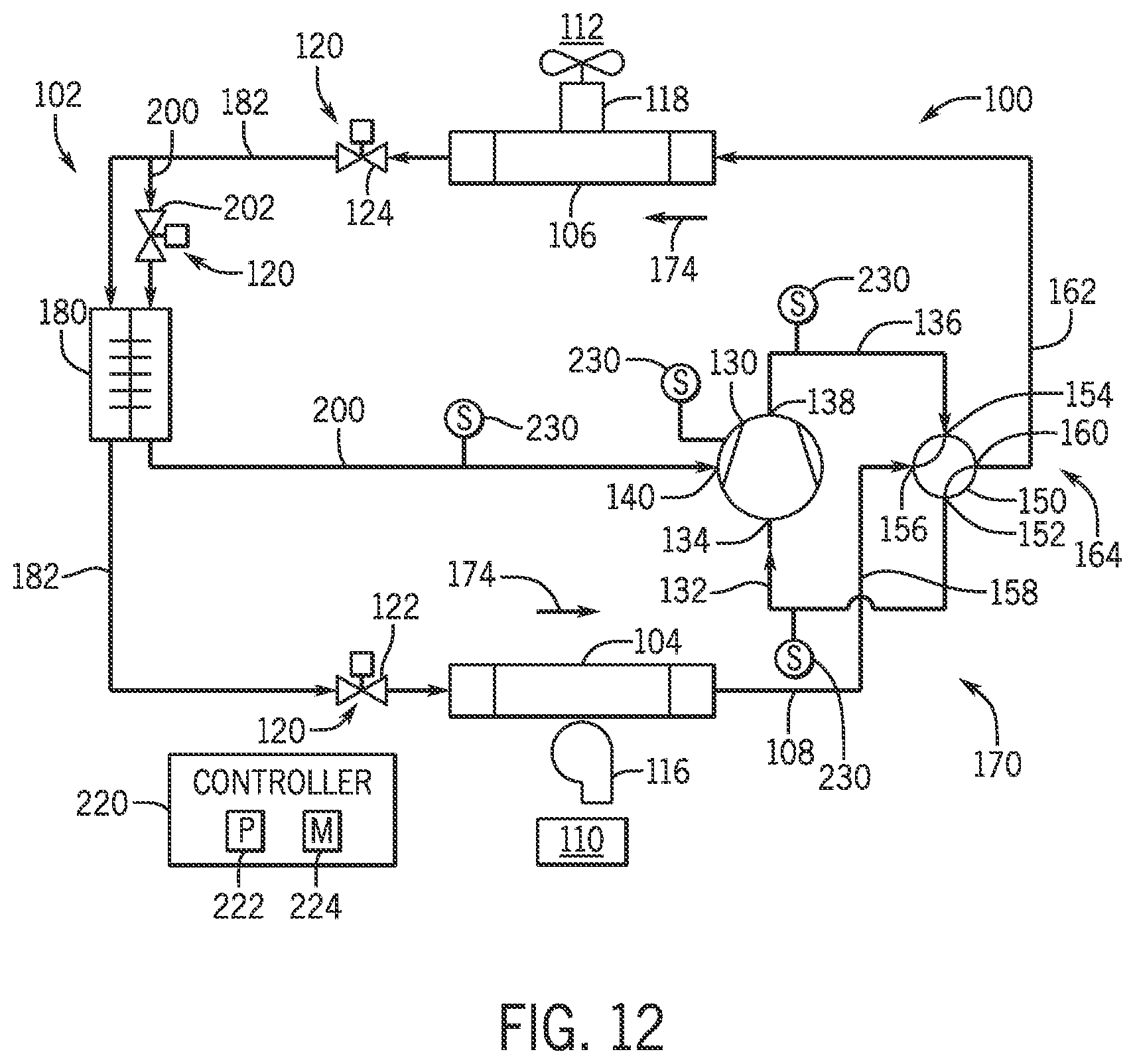 Patent US12504210 Figure 10 – Energy efficient heat pump with control system and compressor injection