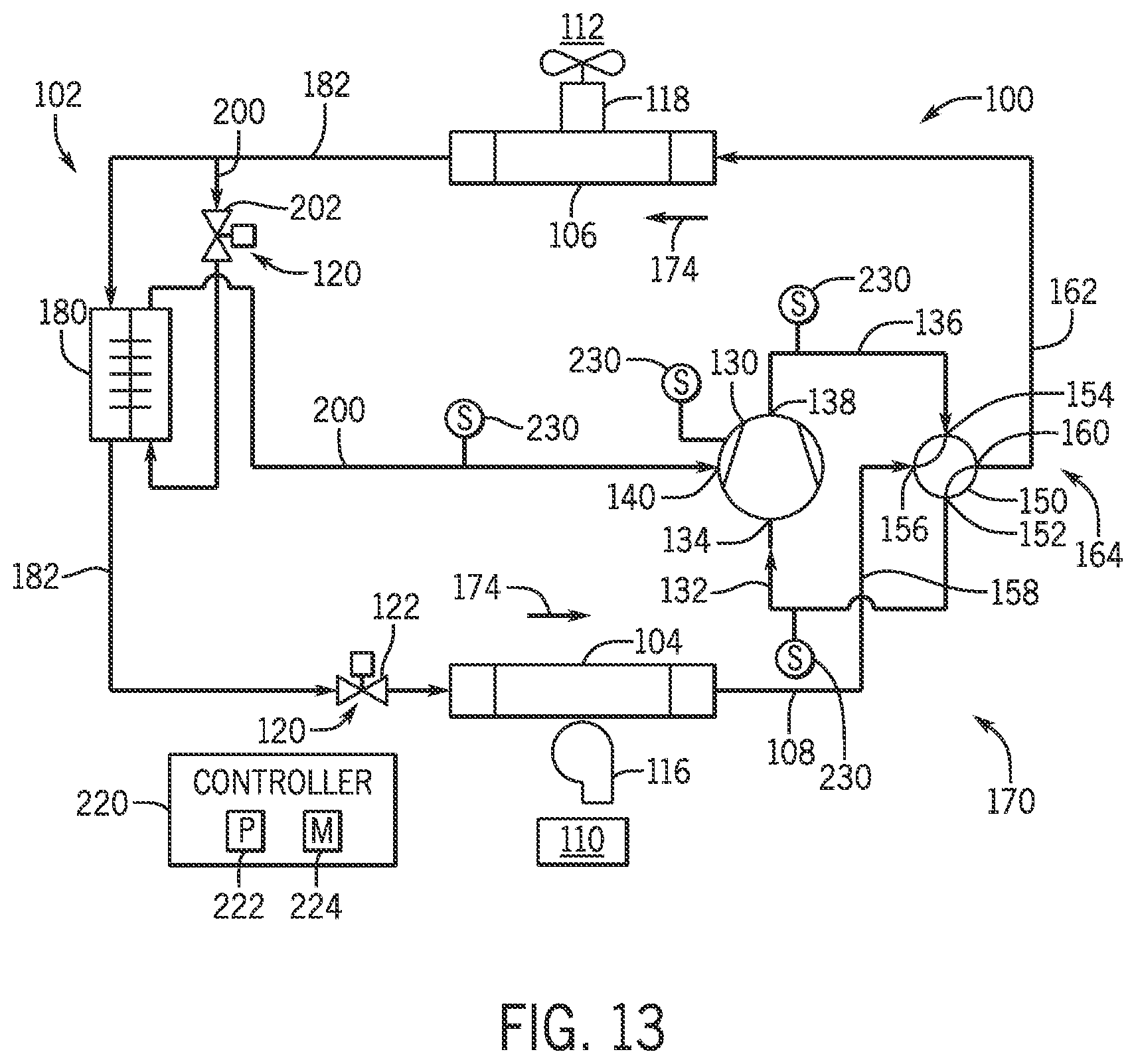 Patent US12504210 Figure 11 – Energy efficient heat pump with control system and compressor injection