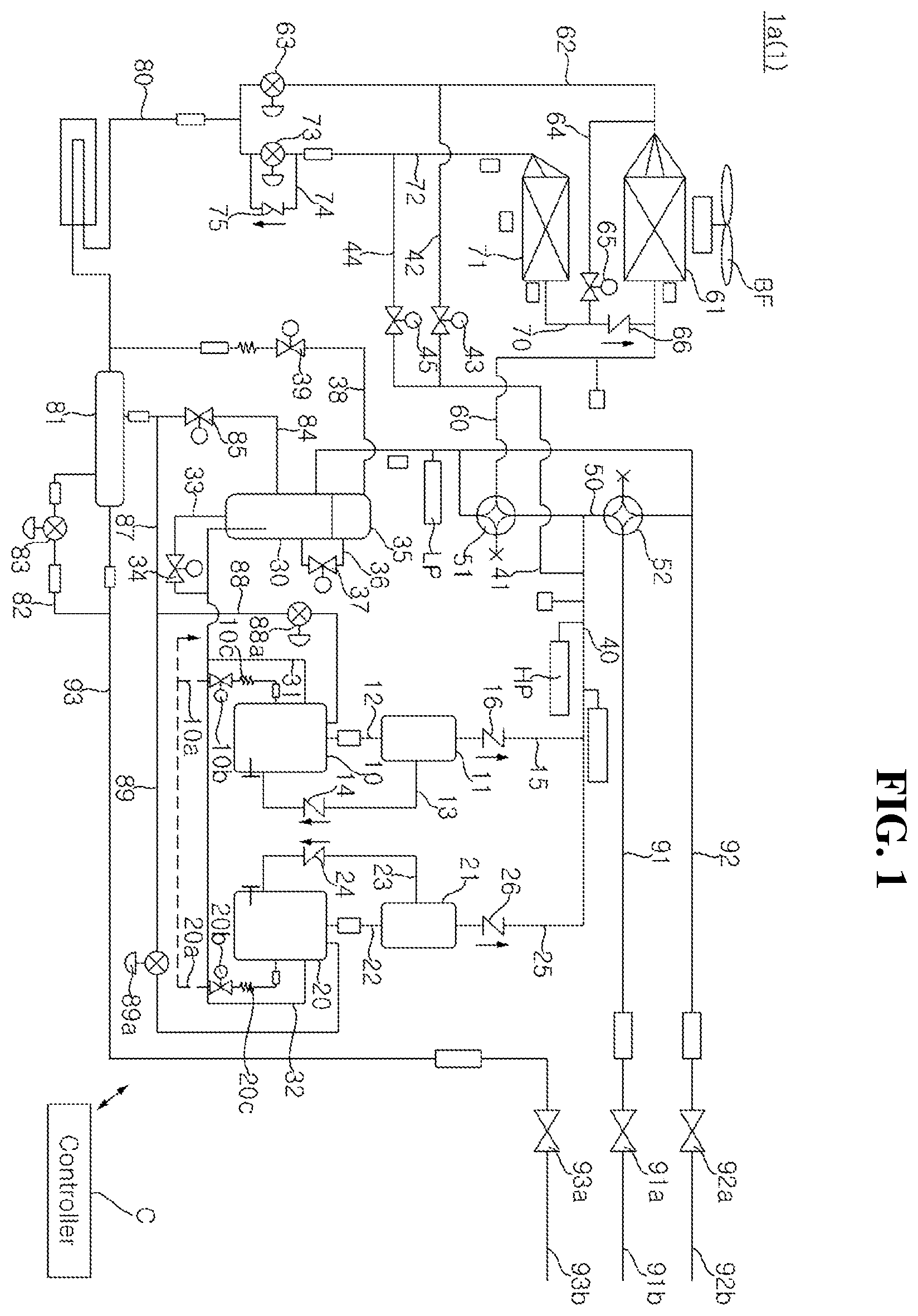 Patent US12504211 Figure 1 – Air conditioner