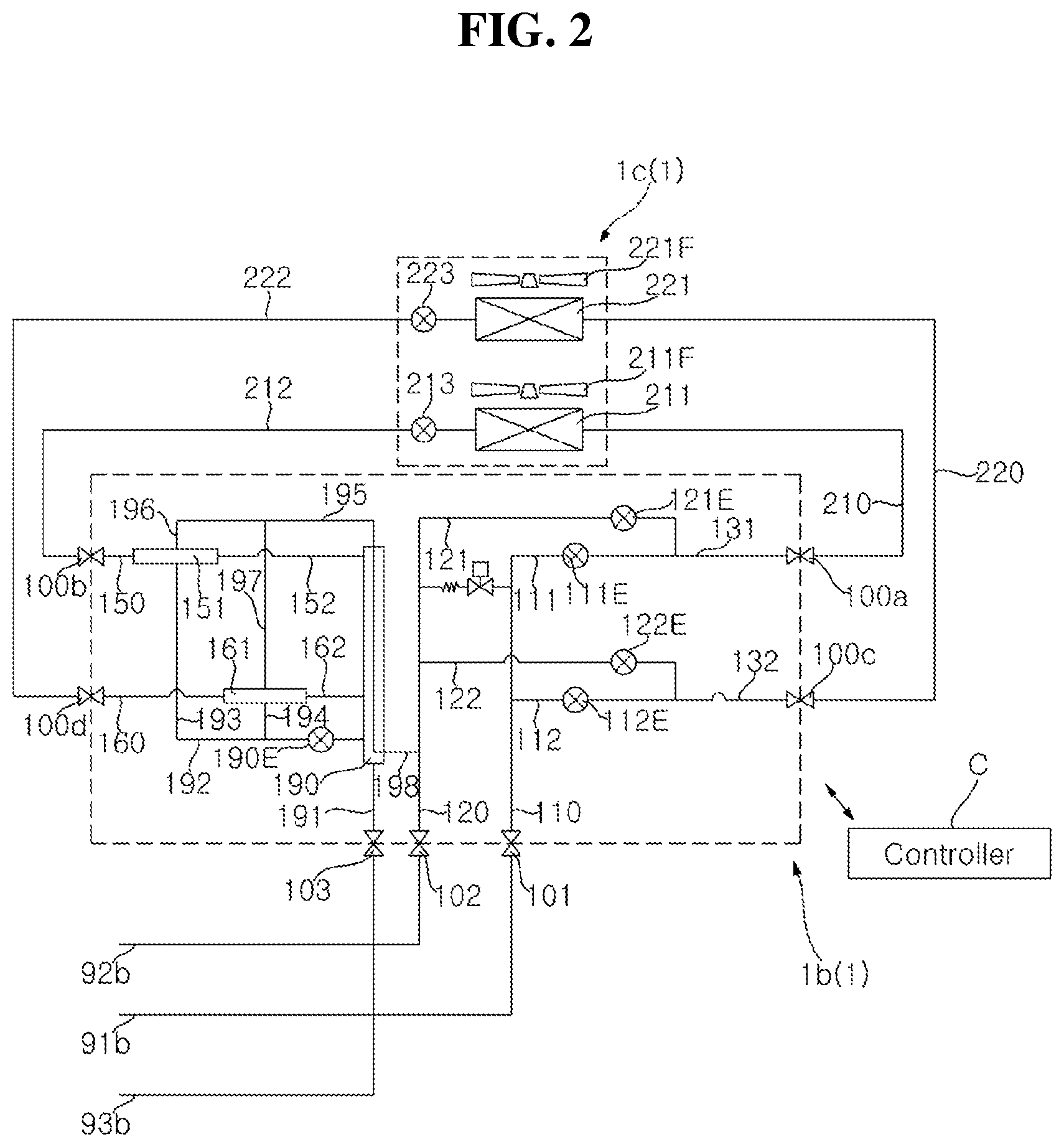 Patent US12504211 Figure 2 – Air conditioner