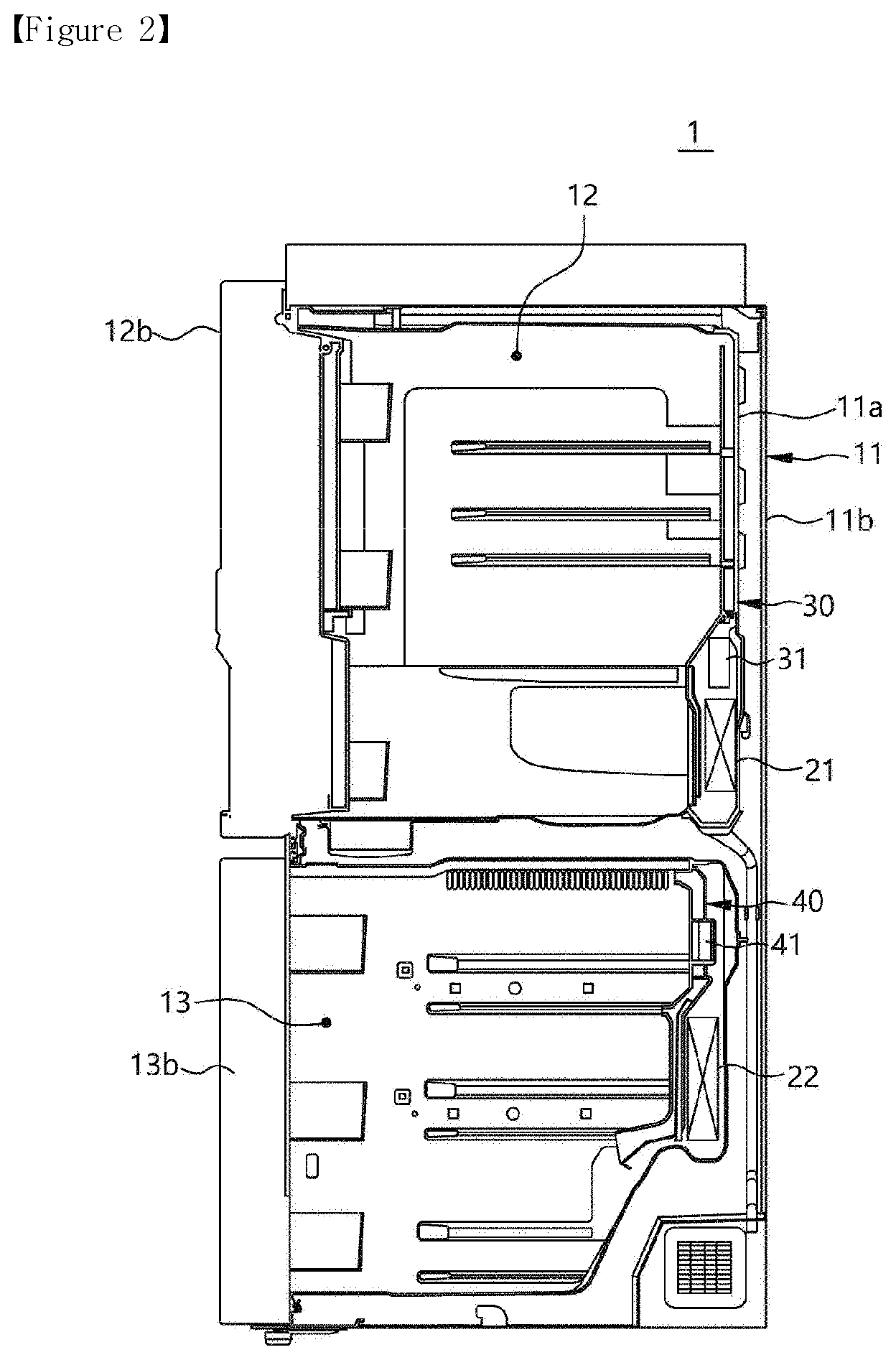 Patent US12504215 Figure 2 – Refrigerator