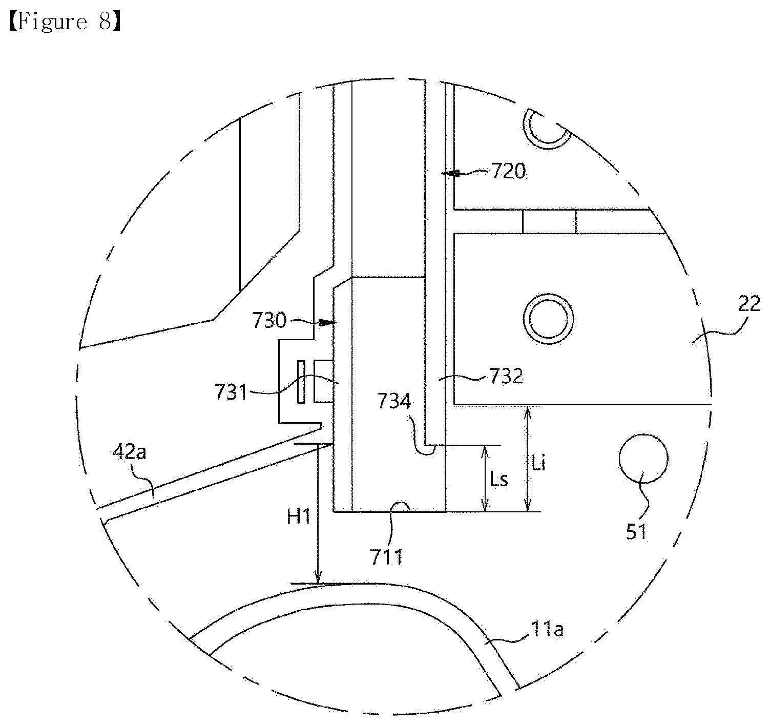 Patent US12504215 Figure 7 – Refrigerator