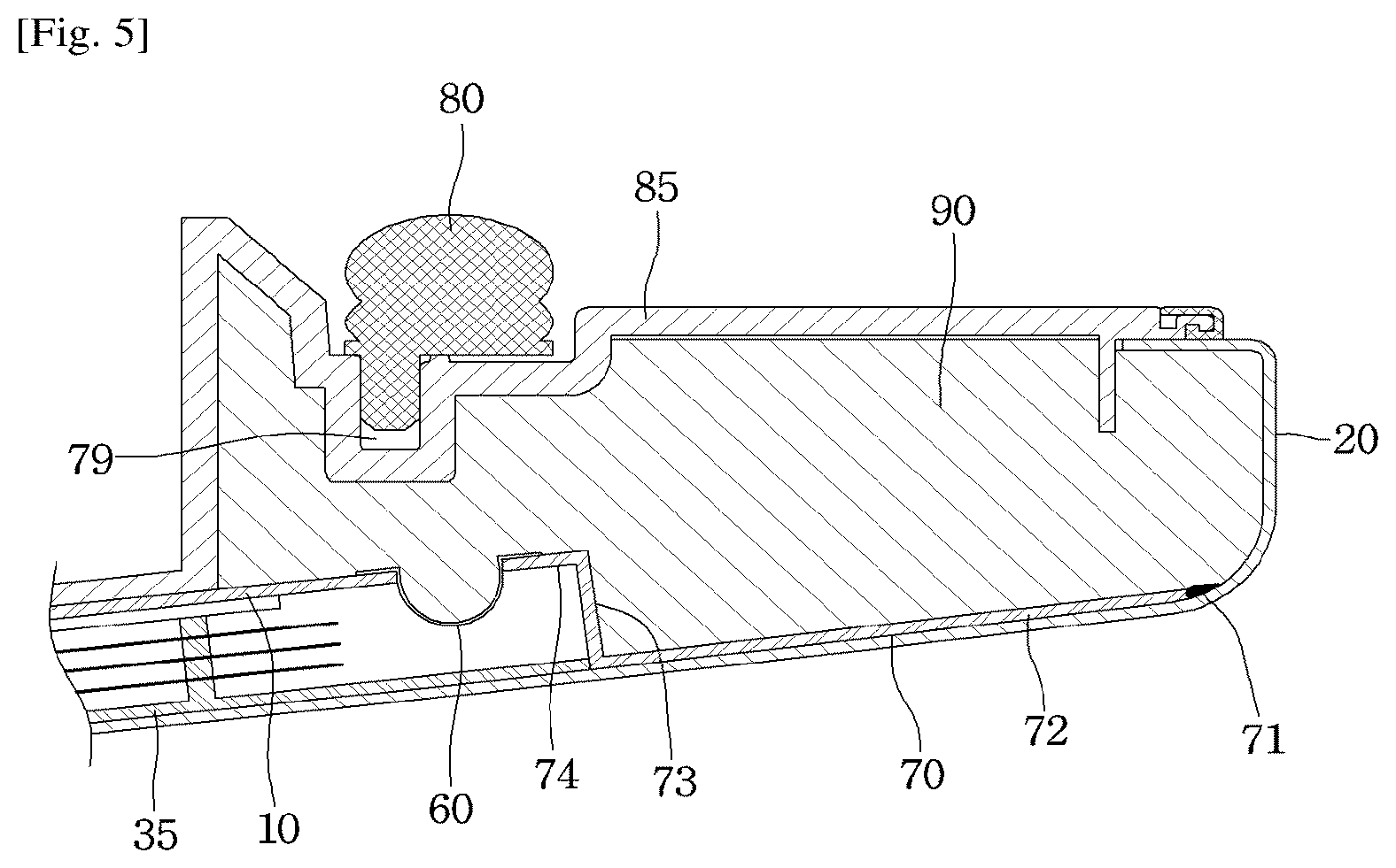 Patent US12504218 Figure 5 – Vacuum adiabatic body and refrigerator
