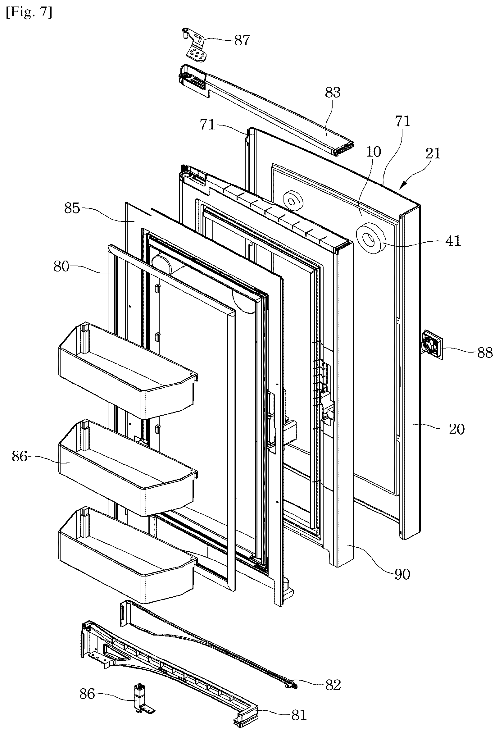 Patent US12504218 Figure 7 – Vacuum adiabatic body and refrigerator