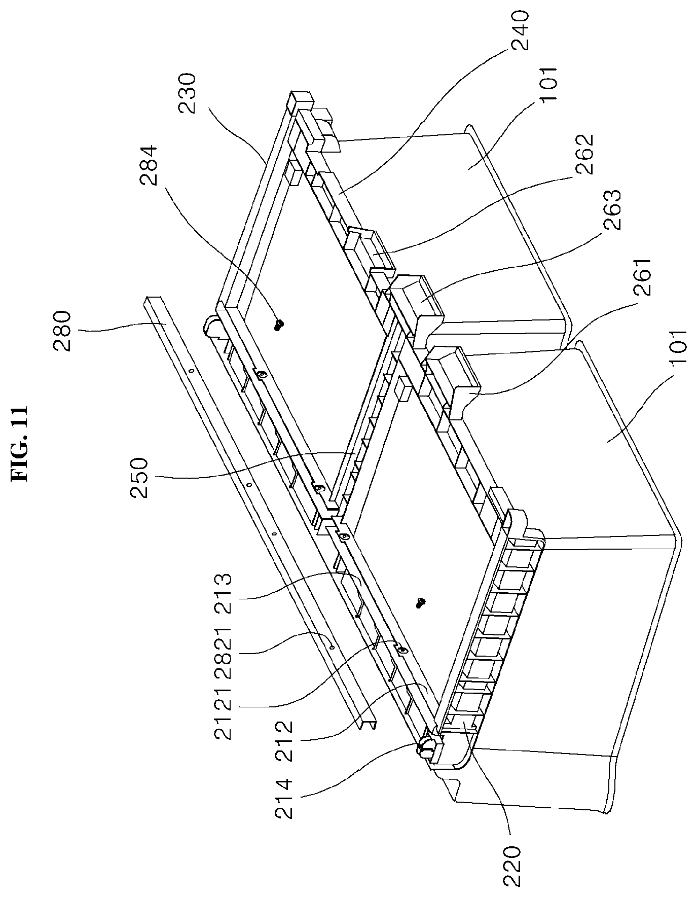 Patent US12504222 Figure 9 – Refrigerator
