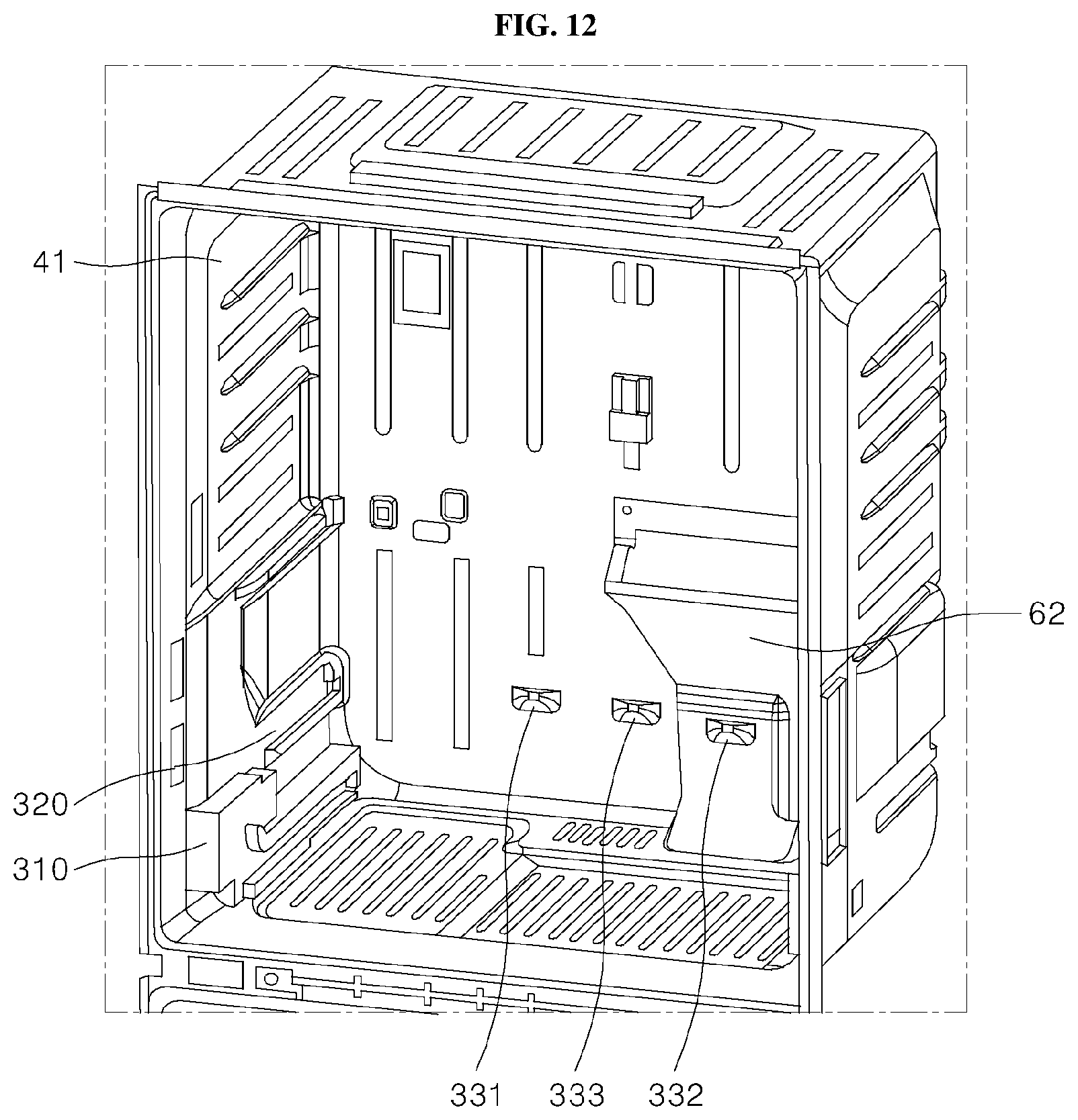 Patent US12504222 Figure 10 – Refrigerator