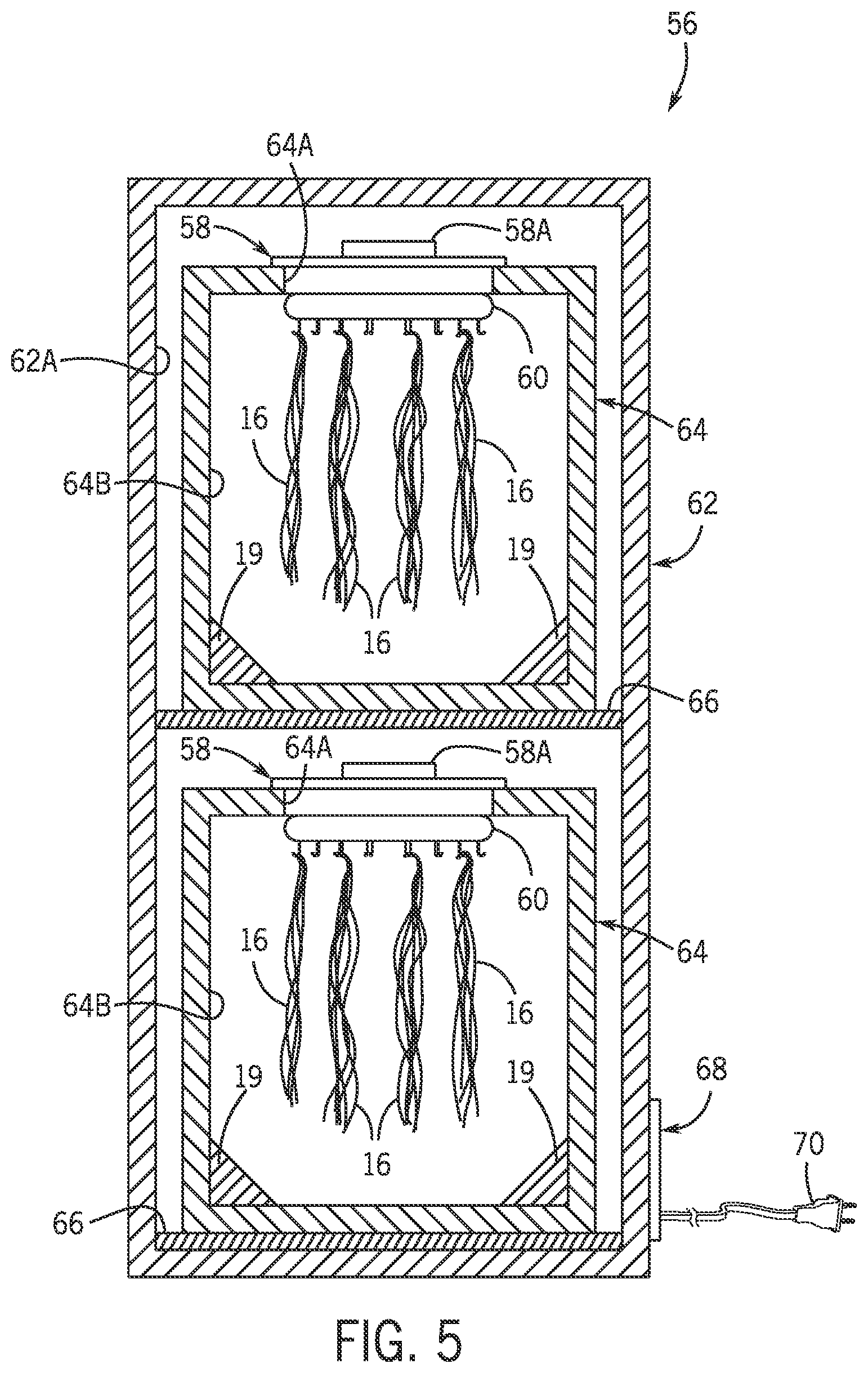 Patent US12504228 Figure 4 – Weave, wig, and hair extension dryer