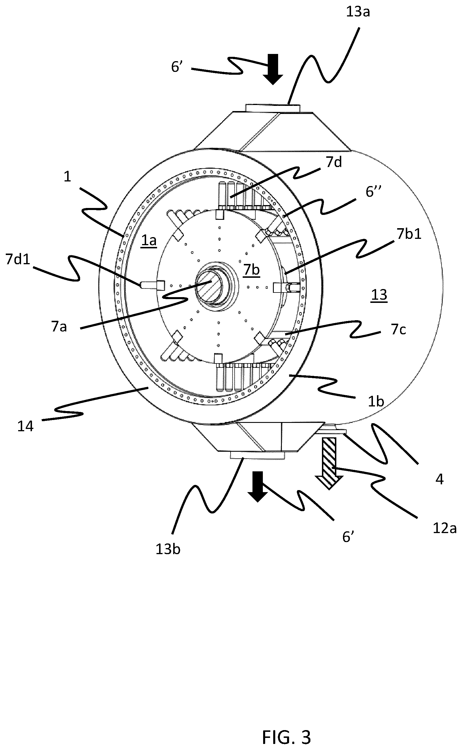 Patent US12504229 Figure 3 – Apparatus for continuous thermal separation of a multi-component substance