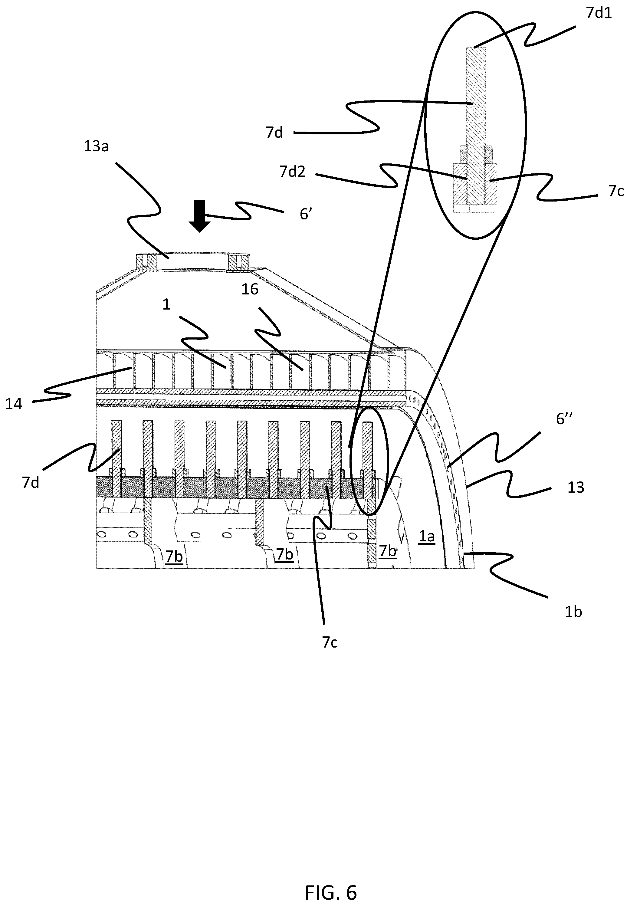Patent US12504229 Figure 6 – Apparatus for continuous thermal separation of a multi-component substance