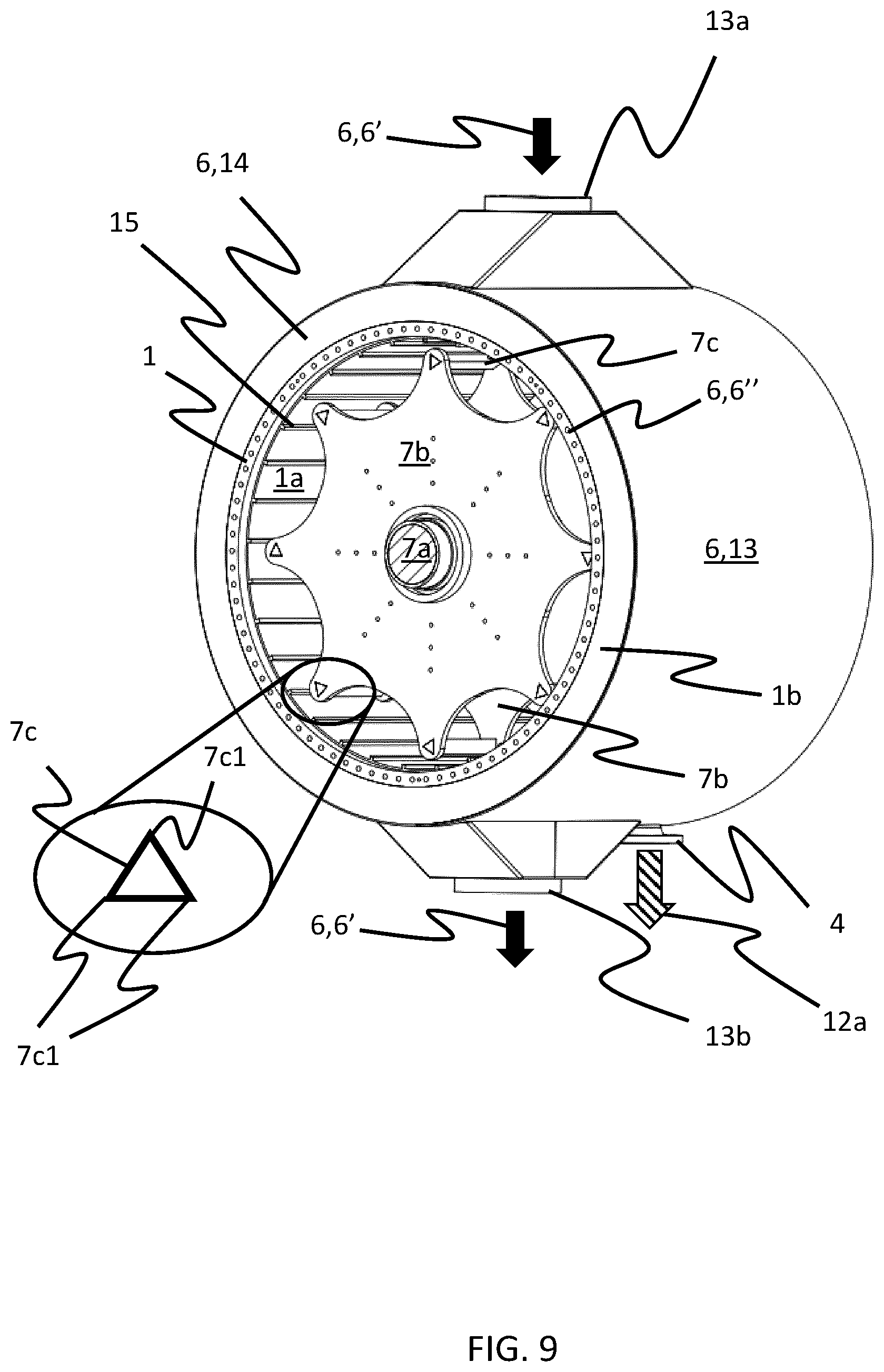 Patent US12504229 Figure 9 – Apparatus for continuous thermal separation of a multi-component substance