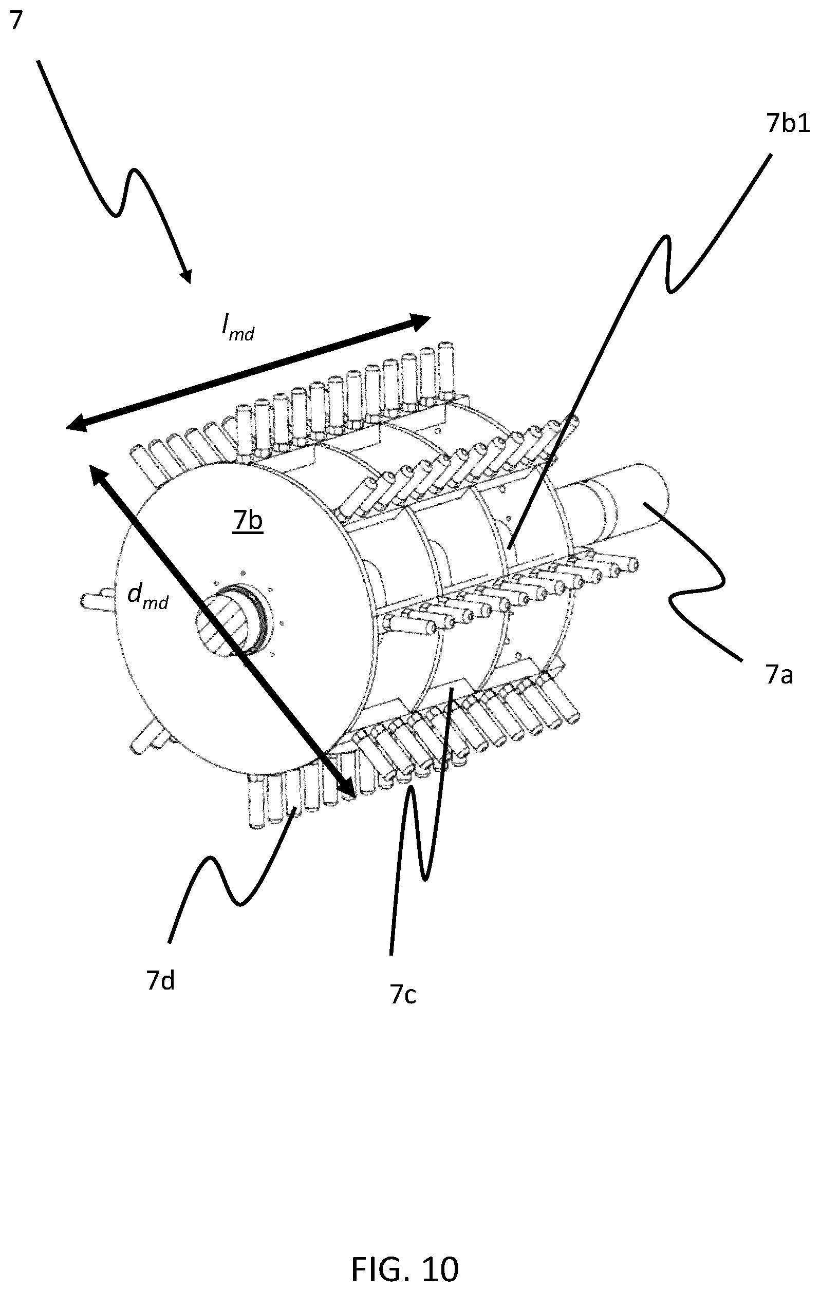 Patent US12504229 Figure 10 – Apparatus for continuous thermal separation of a multi-component substance