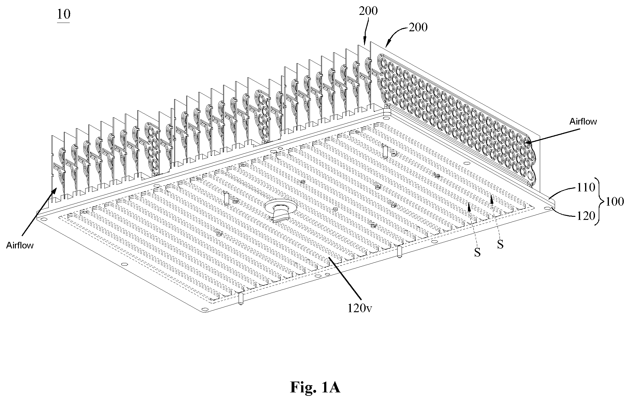 Patent US12504235 — Vapor chamber heatsink assembly — Figure 1