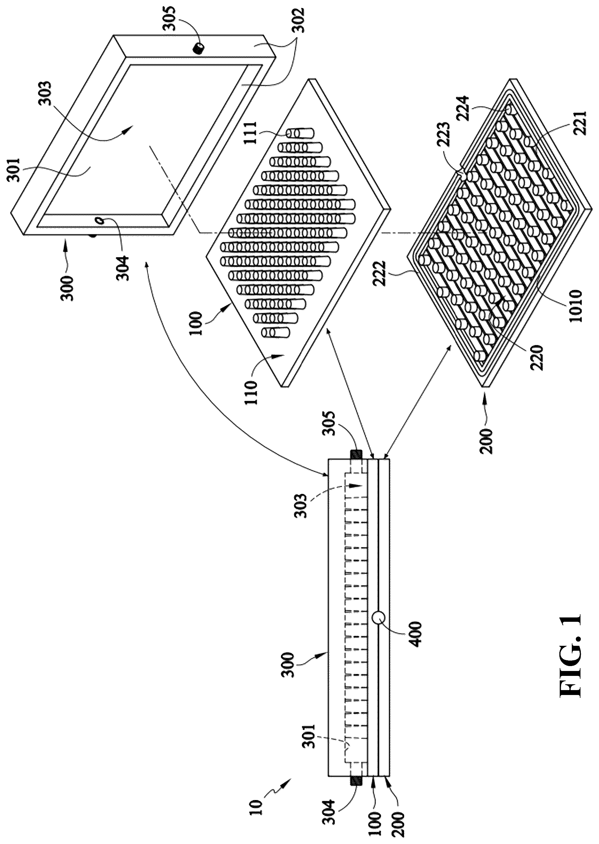 Patent US12504236 Figure 1 – Liquid cooling vapor chamber heat dissipation module