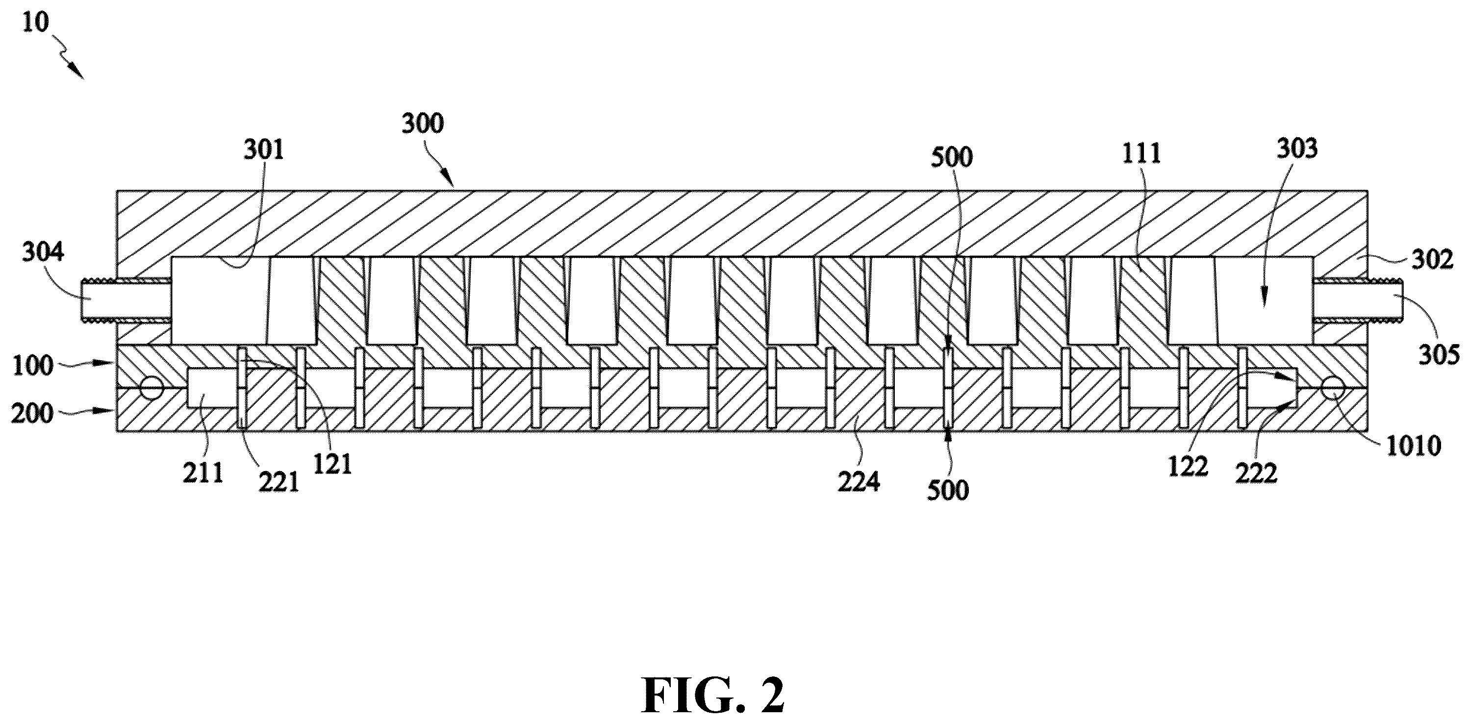 Patent US12504236 Figure 2 – Liquid cooling vapor chamber heat dissipation module