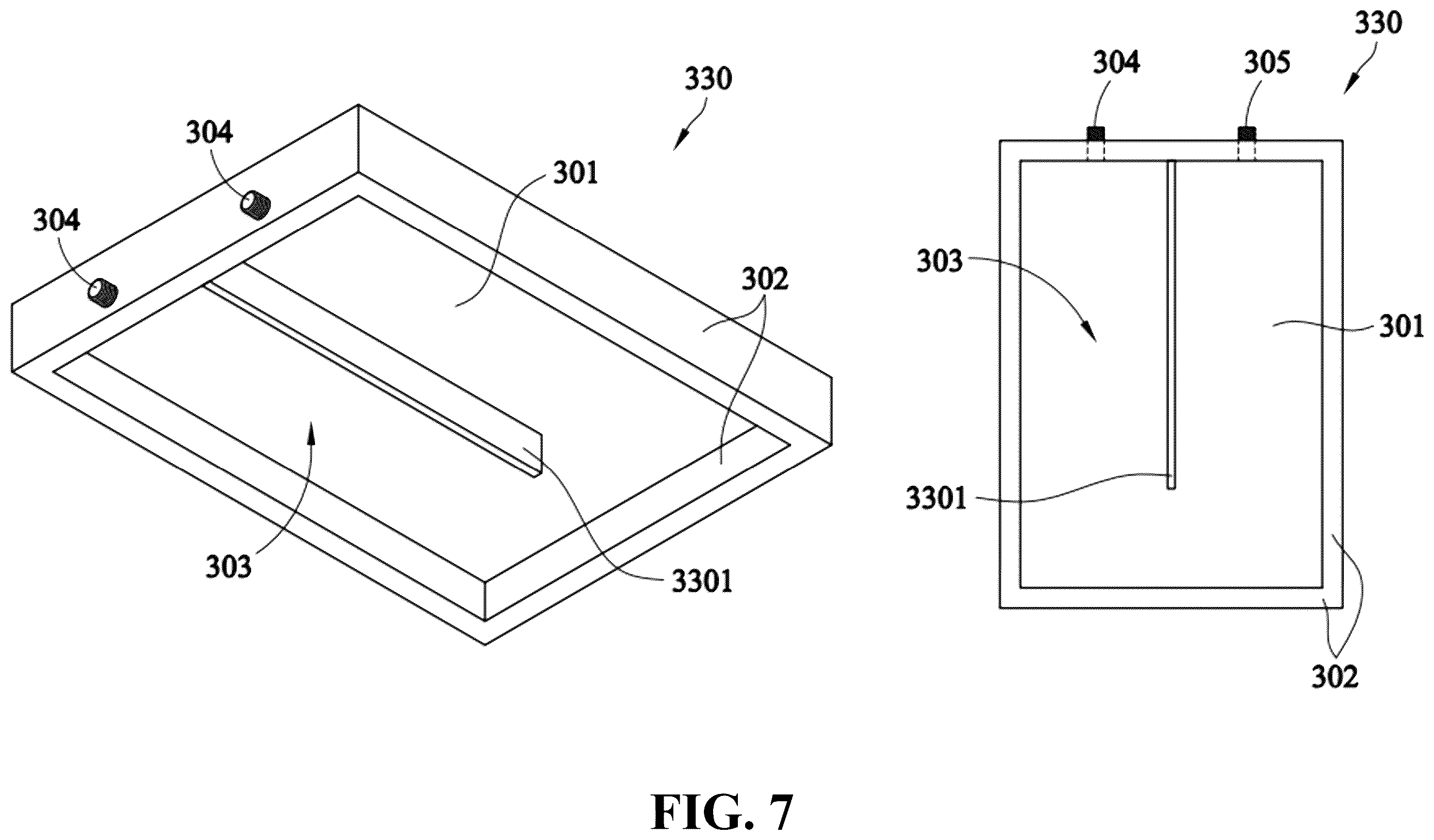 Patent US12504236 Figure 7 – Liquid cooling vapor chamber heat dissipation module