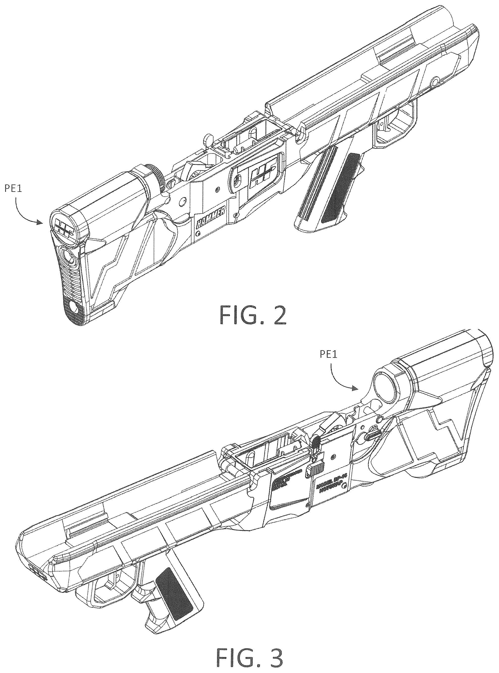 Patent US12504247 Figure 2 – Modular firearm lower receiver assembly for rapid conversion of AR-15 type firearms to a bullpup configuration and method of assembly thereof