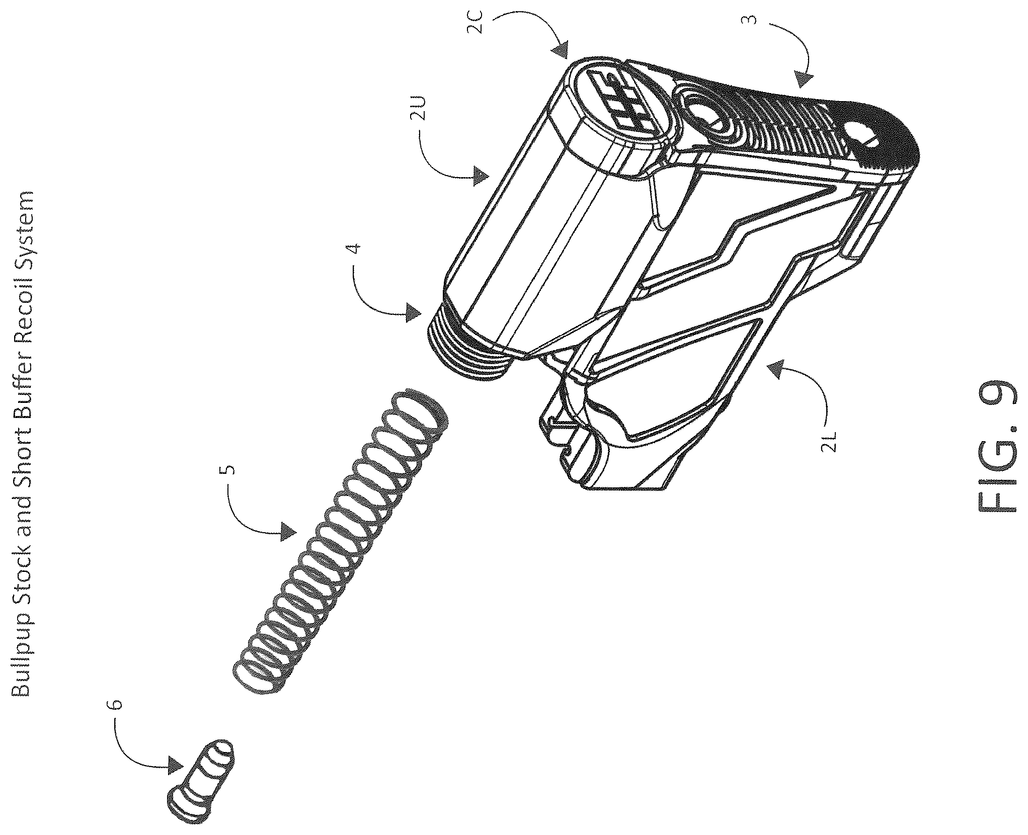 Patent US12504247 Figure 8 – Modular firearm lower receiver assembly for rapid conversion of AR-15 type firearms to a bullpup configuration and method of assembly thereof