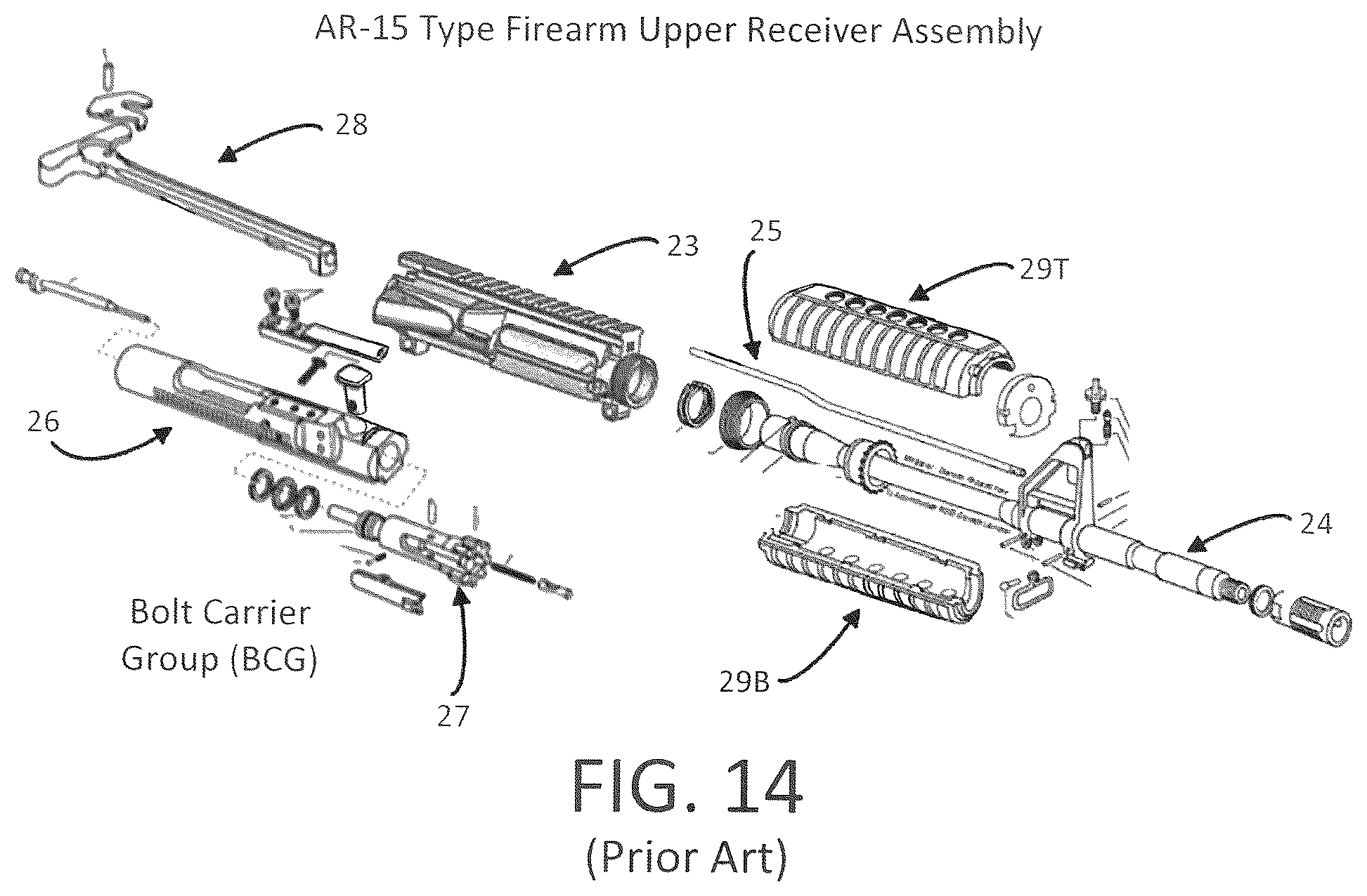 Patent US12504247 Figure 12 – Modular firearm lower receiver assembly for rapid conversion of AR-15 type firearms to a bullpup configuration and method of assembly thereof