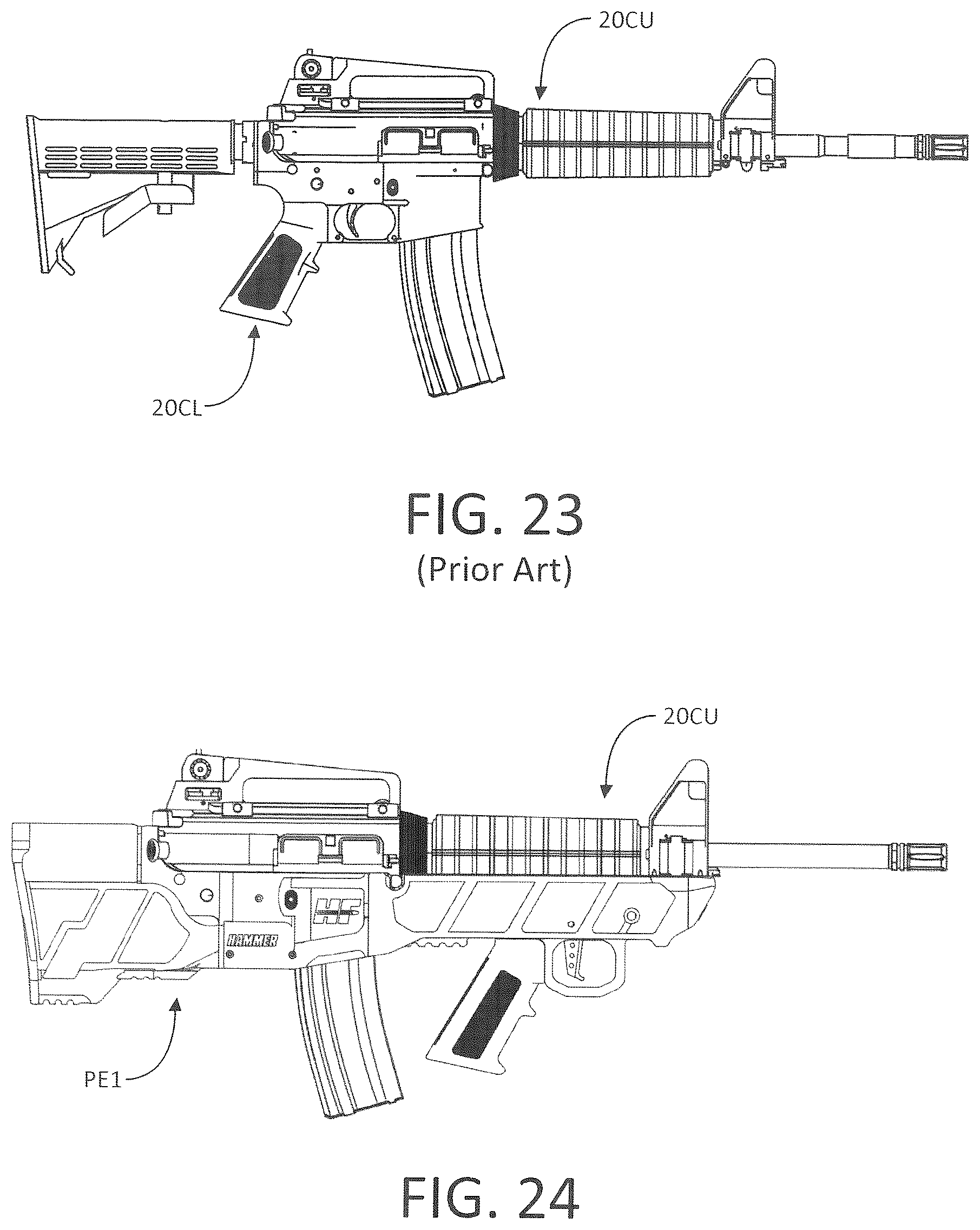 Patent US12504247 Figure 18 – Modular firearm lower receiver assembly for rapid conversion of AR-15 type firearms to a bullpup configuration and method of assembly thereof