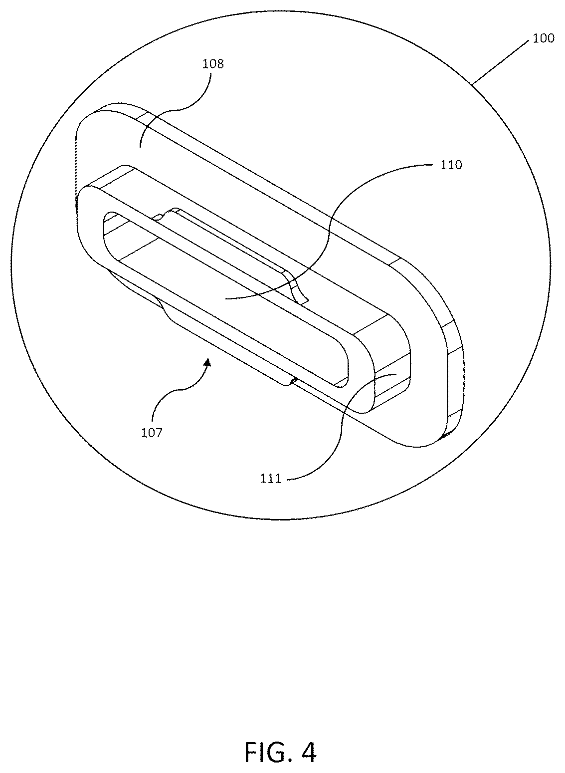Patent US12504248 Figure 4 – Insulating quick interfacing firearm handguard accessory with elongated aperture