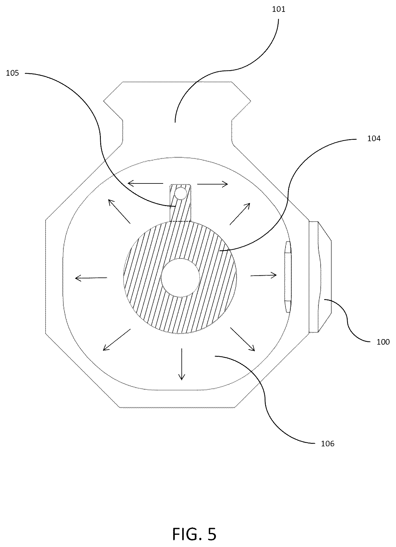 Patent US12504248 Figure 5 – Insulating quick interfacing firearm handguard accessory with elongated aperture
