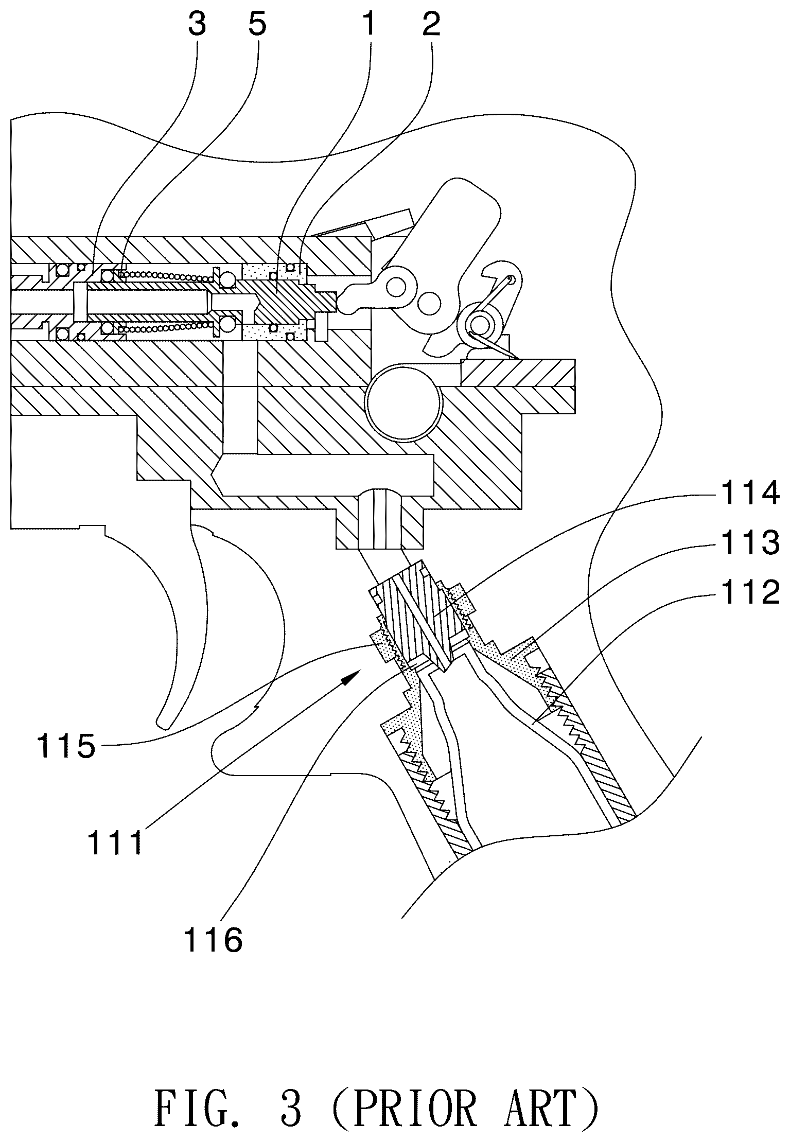 Patent US12504254 Figure 2 – Shell-throwing toy long gun