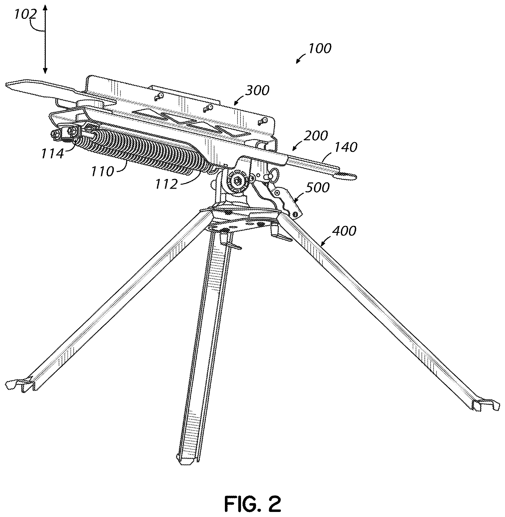 Patent US12504260 Figure 2 – Clay target throwers and related methods