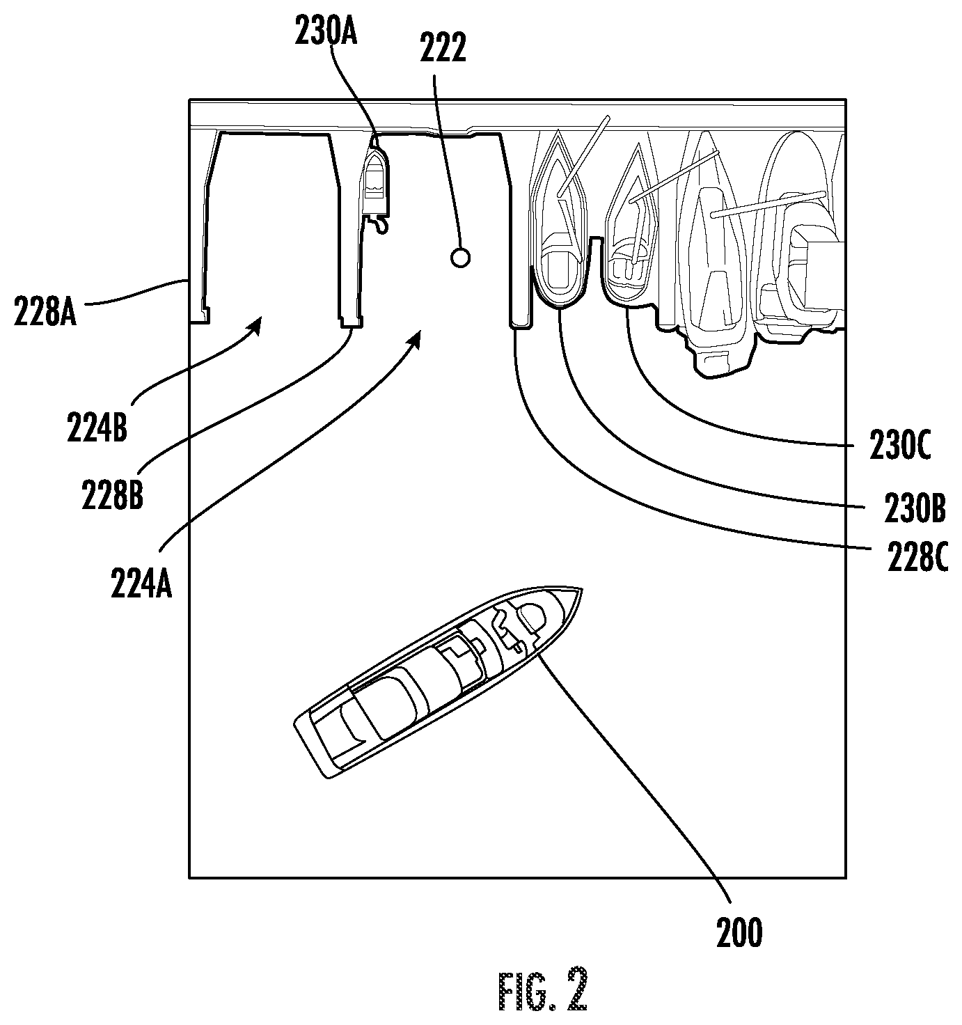 Patent US12504298 Figure 2 – Radar slam for watercraft operation including auto docking