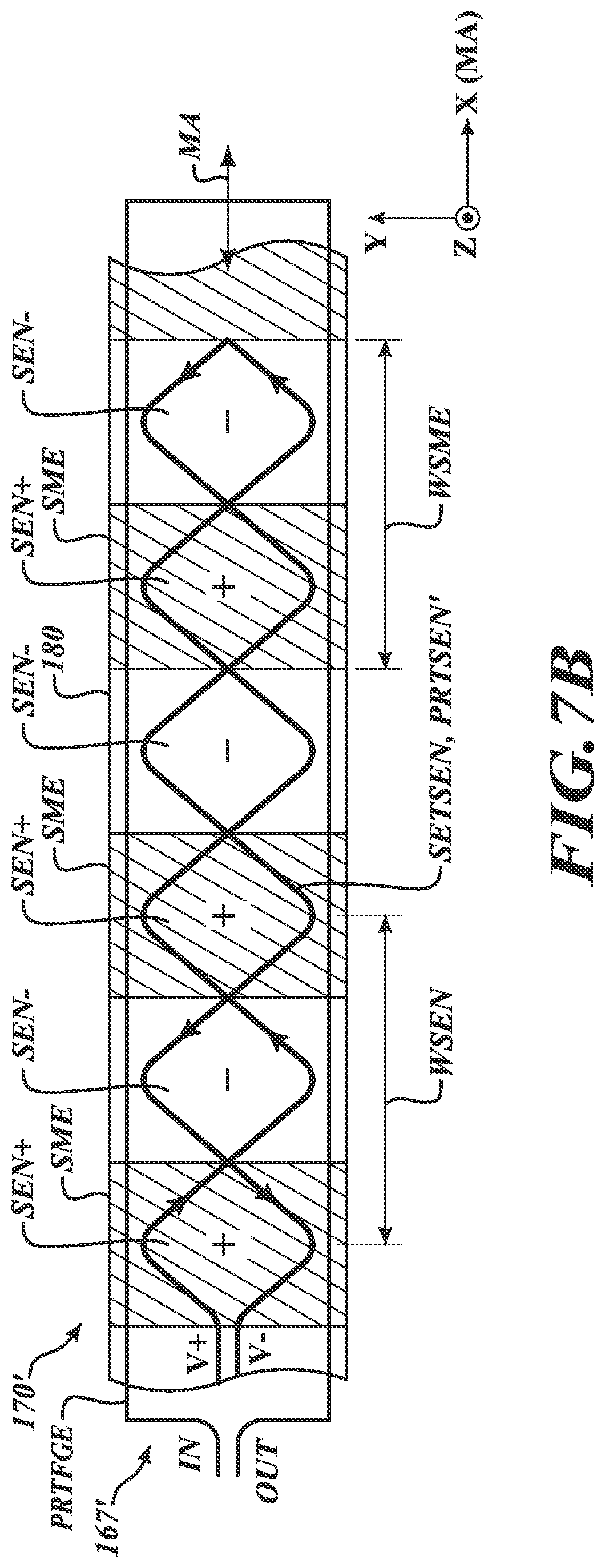 Patent US12504301 Figure 8 – Inductive linear encoder with gap adjustment