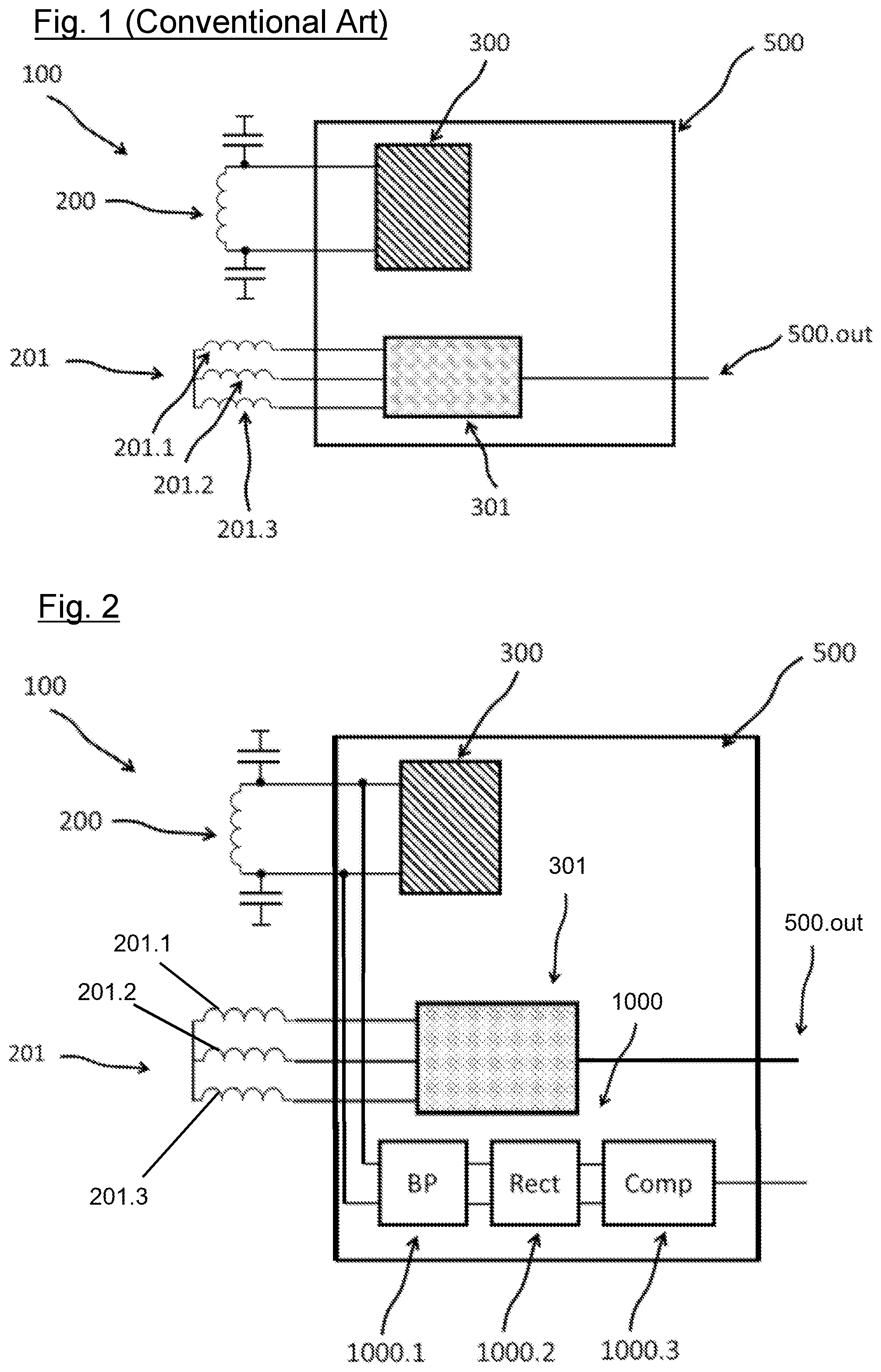 Patent US12504302 Figure 1 – Inductive sensor with monitoring of the excitation signal