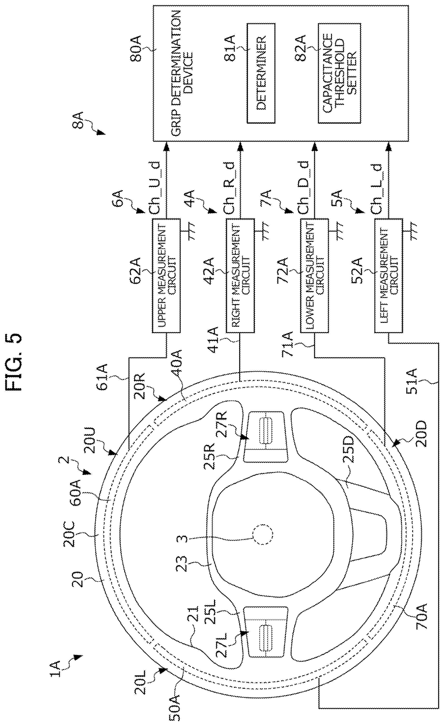 Patent US12504303 Figure 5 – Steering device