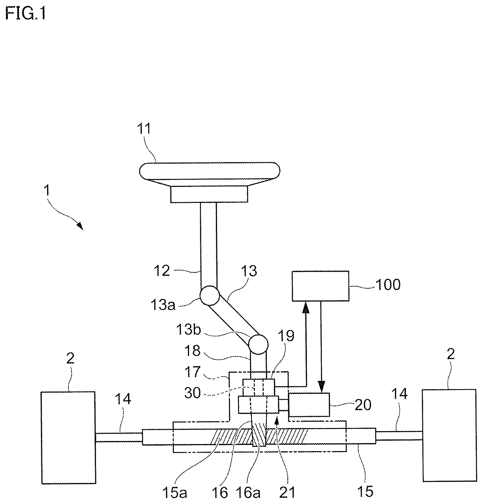 Patent US12504304 Figure 1 – Detection device and steering device